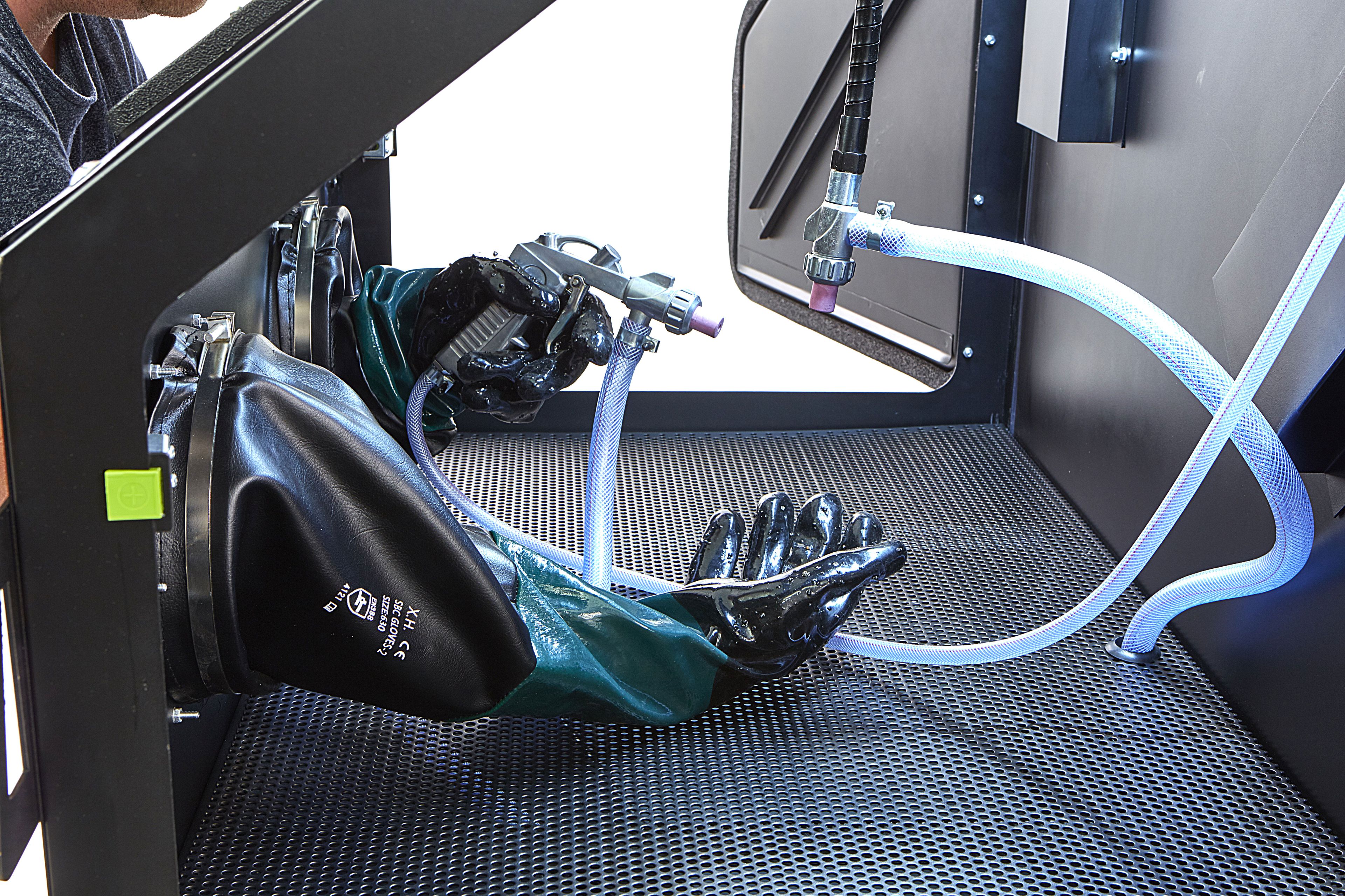 Cabine de souffle HBM SBC 350 noir mat avec extraction CE Image 8