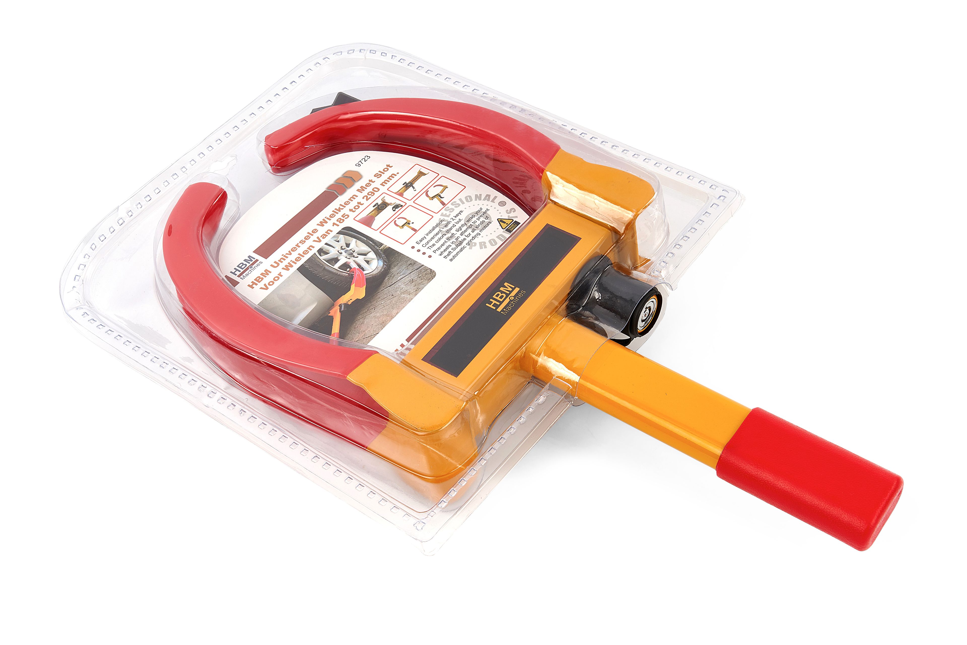 HBM Dispositif de blocage de roue universel avec verrouillage pour les roues de 185 à 290 mm Image 5