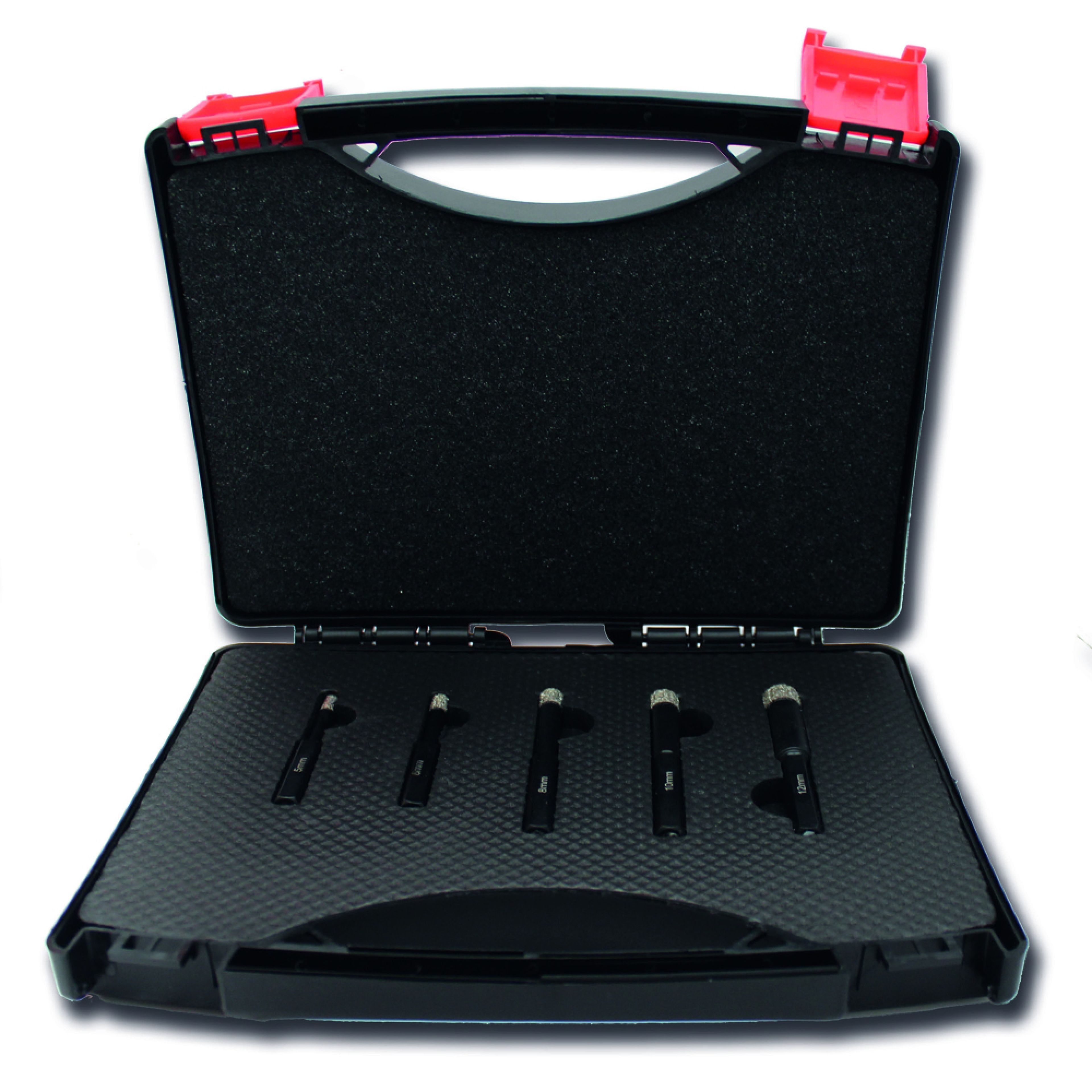 Sadu Diamanttegelboorset droog hex wax, (5, 6, 8, 10, 12 mm)