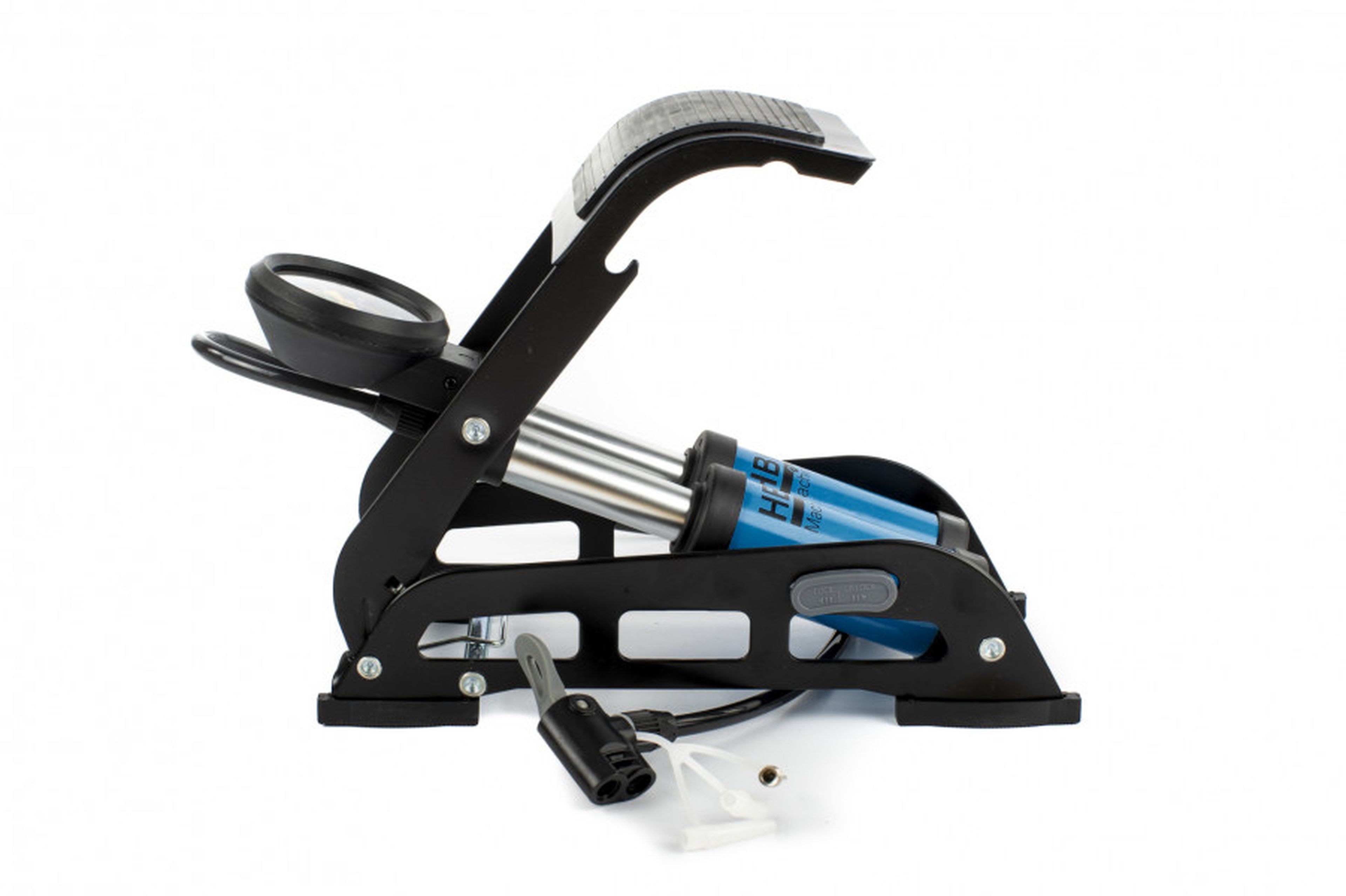 HBM Professionelle Kompakte Handfahrradpumpe 8 bar Image 3