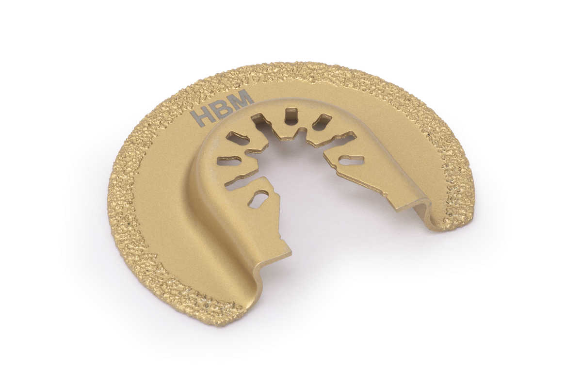 HBM hoja de sierra semicircular para multiherramienta 64 mm para hormigón y piedra