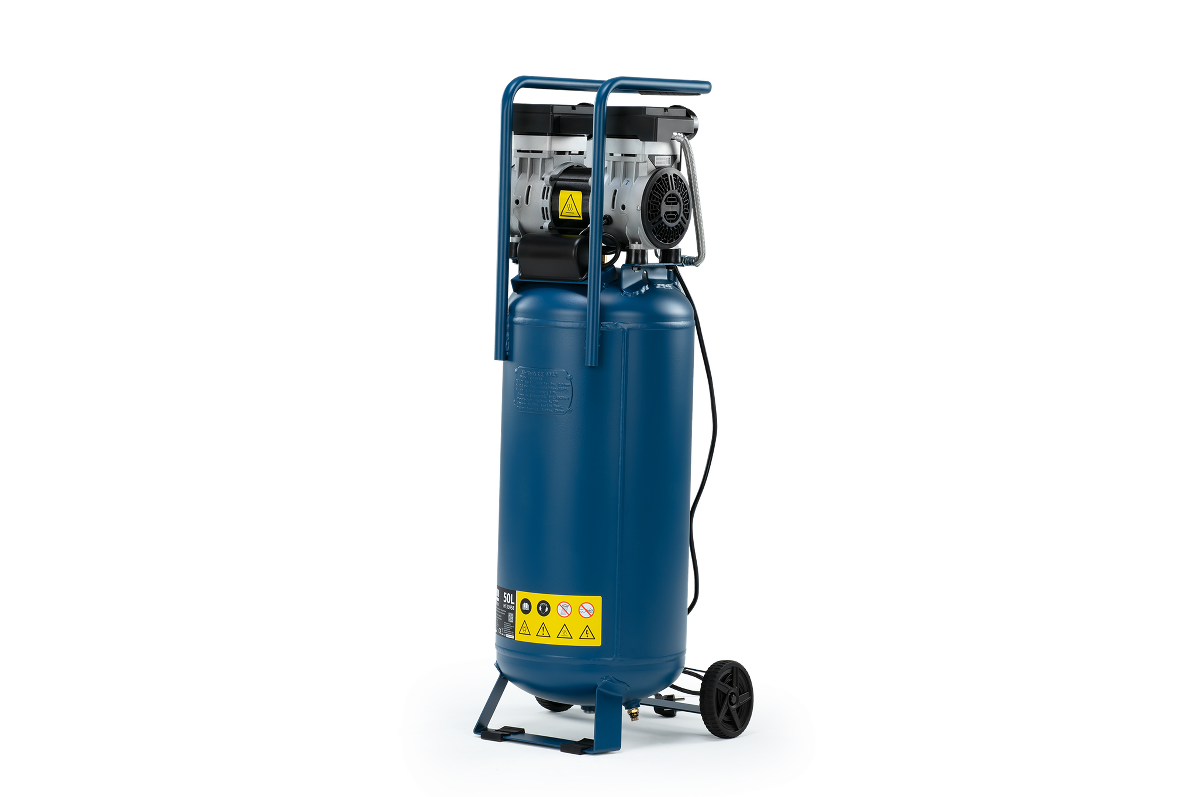 HBM staande olievrije compressor, 50 liter, 10 bar, 1,3 pk Image 5