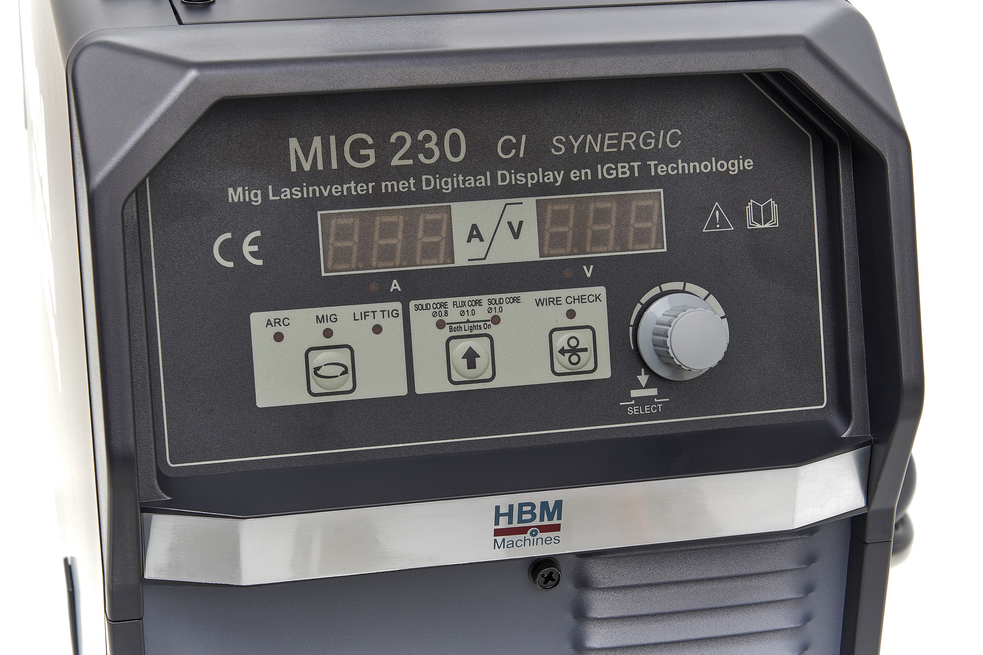 HBM Onduleur de soudage Mig synergique 230 CI avec affichage numérique et technologie IGBT Image 3