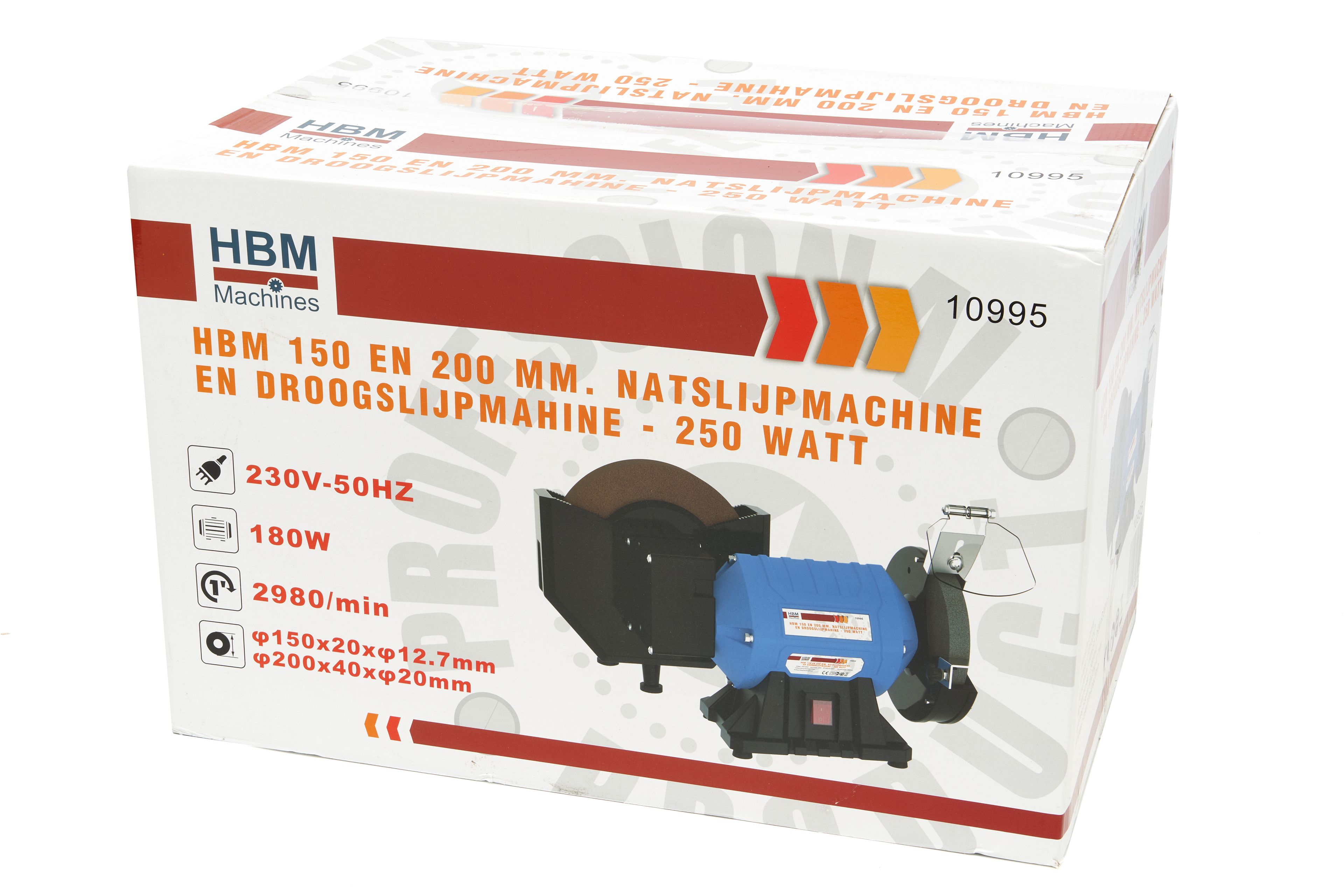 HBM 150 und 200 mm. Nass-Trocken Doppelschleifer - 250 Watt Image 7