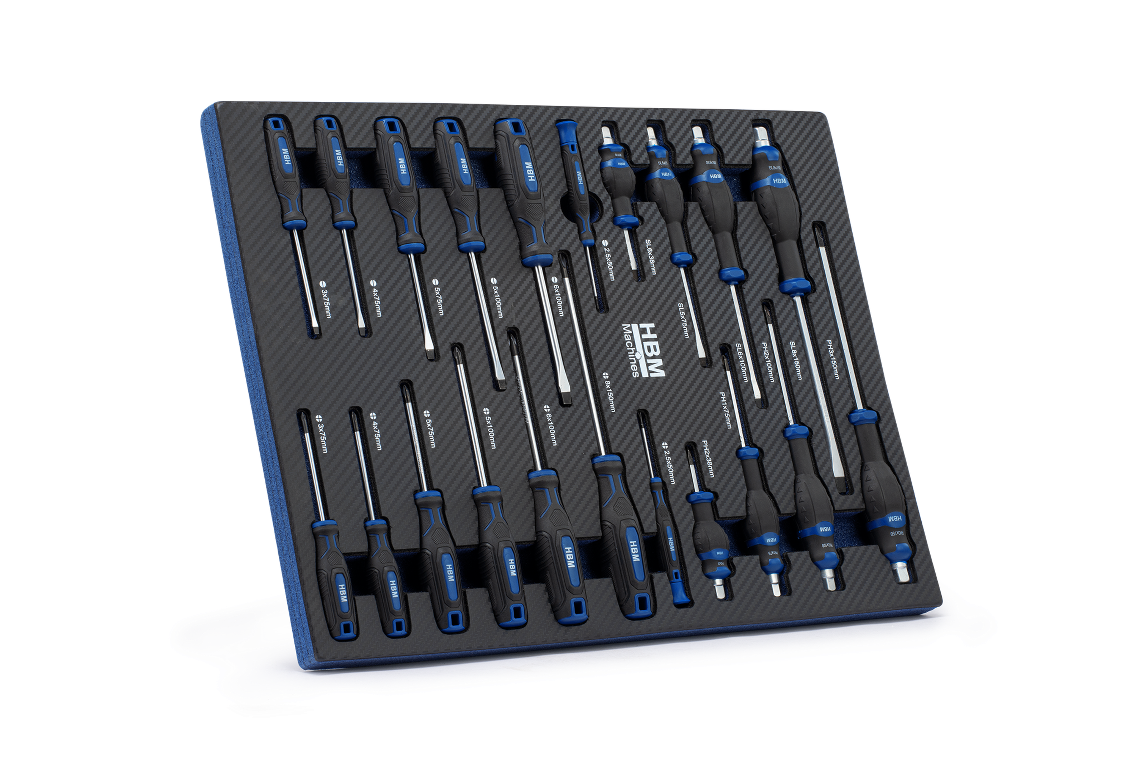 HBM inlays met gereedschapset 262-delig, voor gereedschapswagen, blauw Image 13