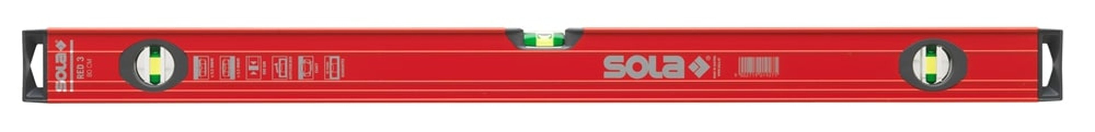 Sola Aluminium waterpas RED3/100