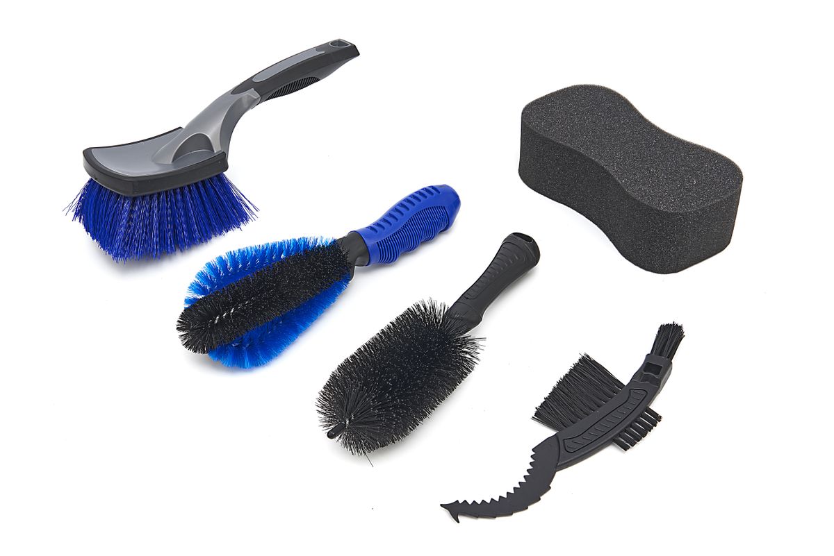 Set de cepillos de limpieza, HBM 5 Piezas para bicicletas