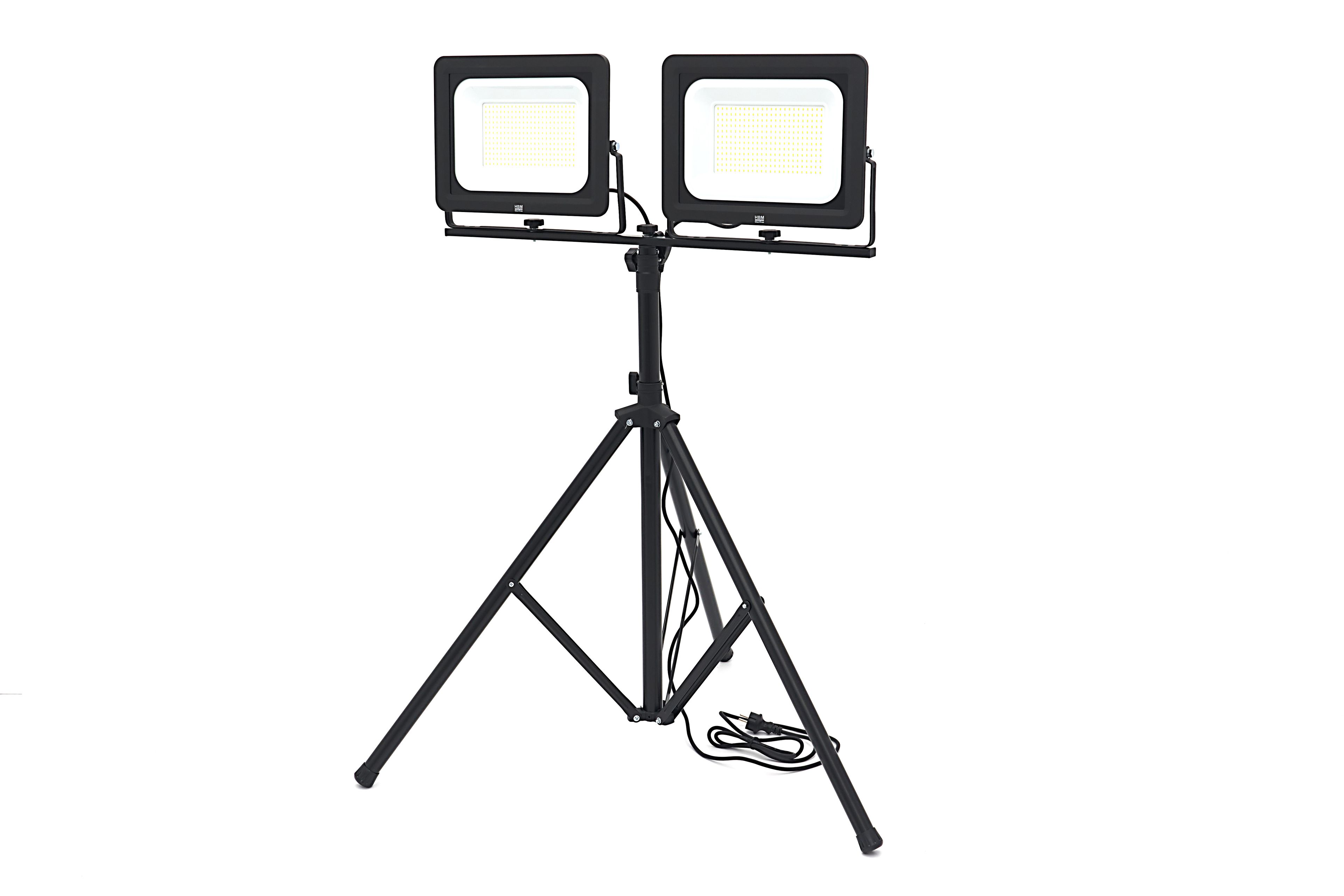 HBM dubbele LED bouwlamp met statief 5000K 20.500 lm | 200 W Image 4