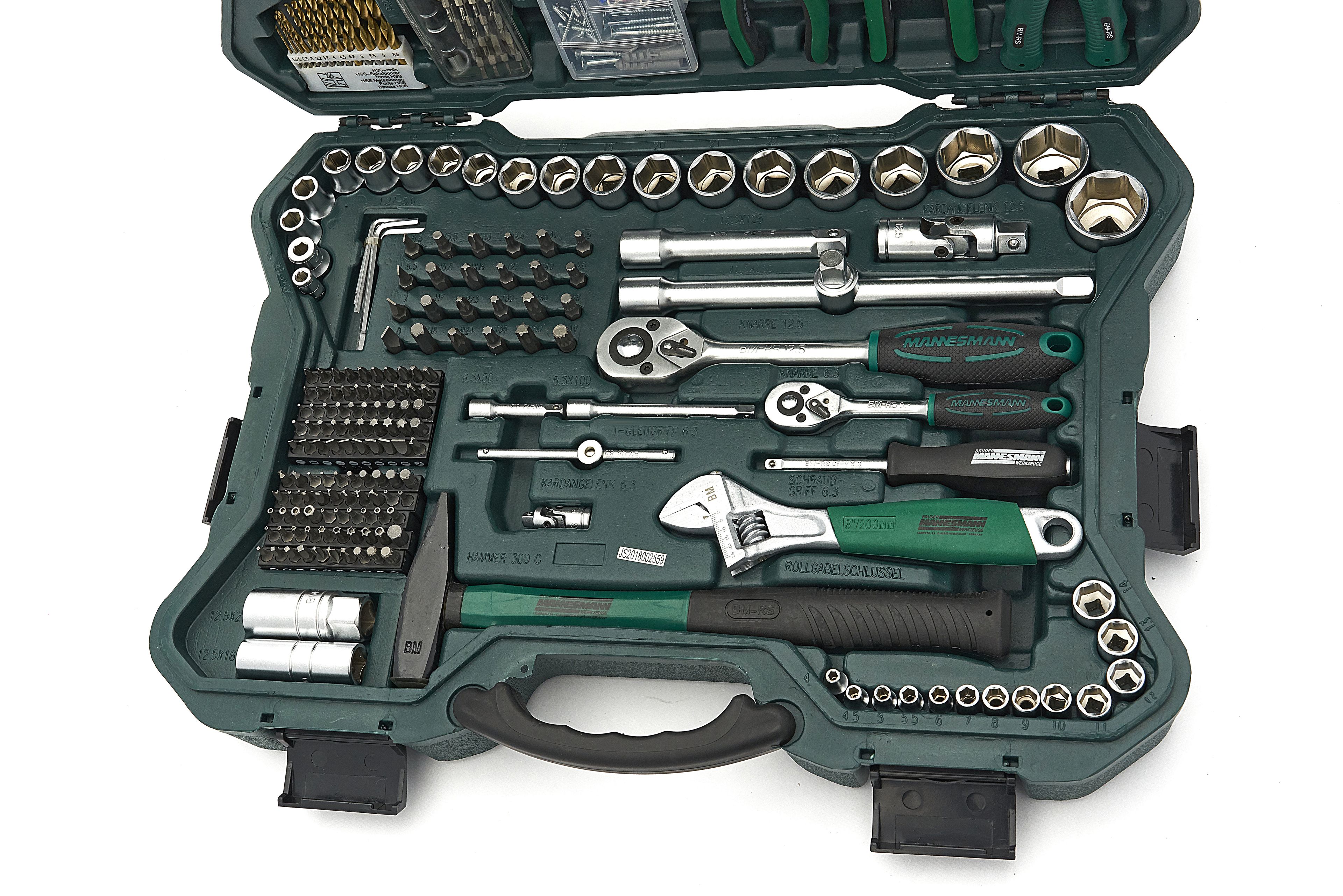 Mannesmann Professionele 303-delige Gereedschapkoffer - Gereedschapsset Image 2