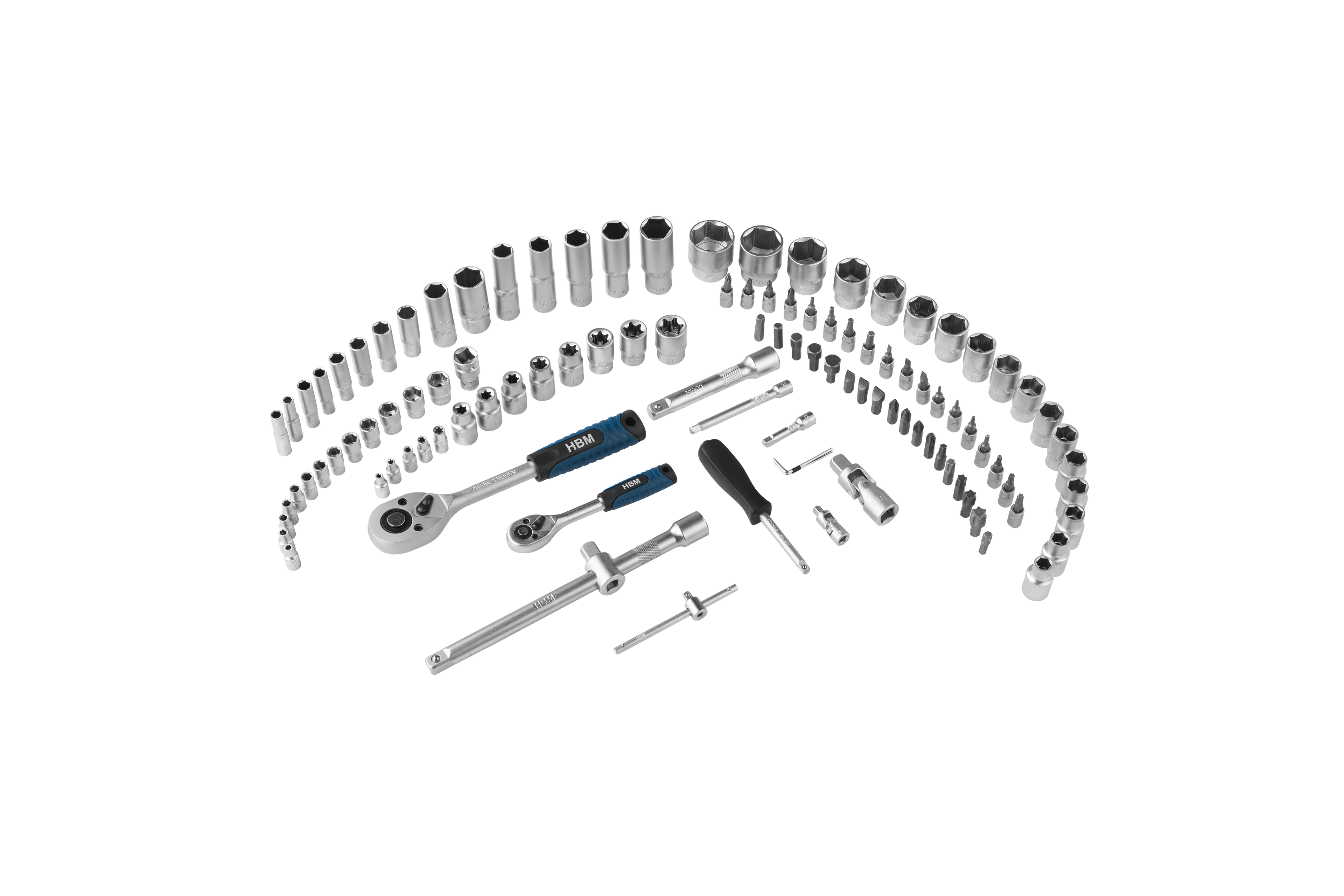 HBM 108-teiliger Steckschlüssel-Satz, metrische Größen Image 4