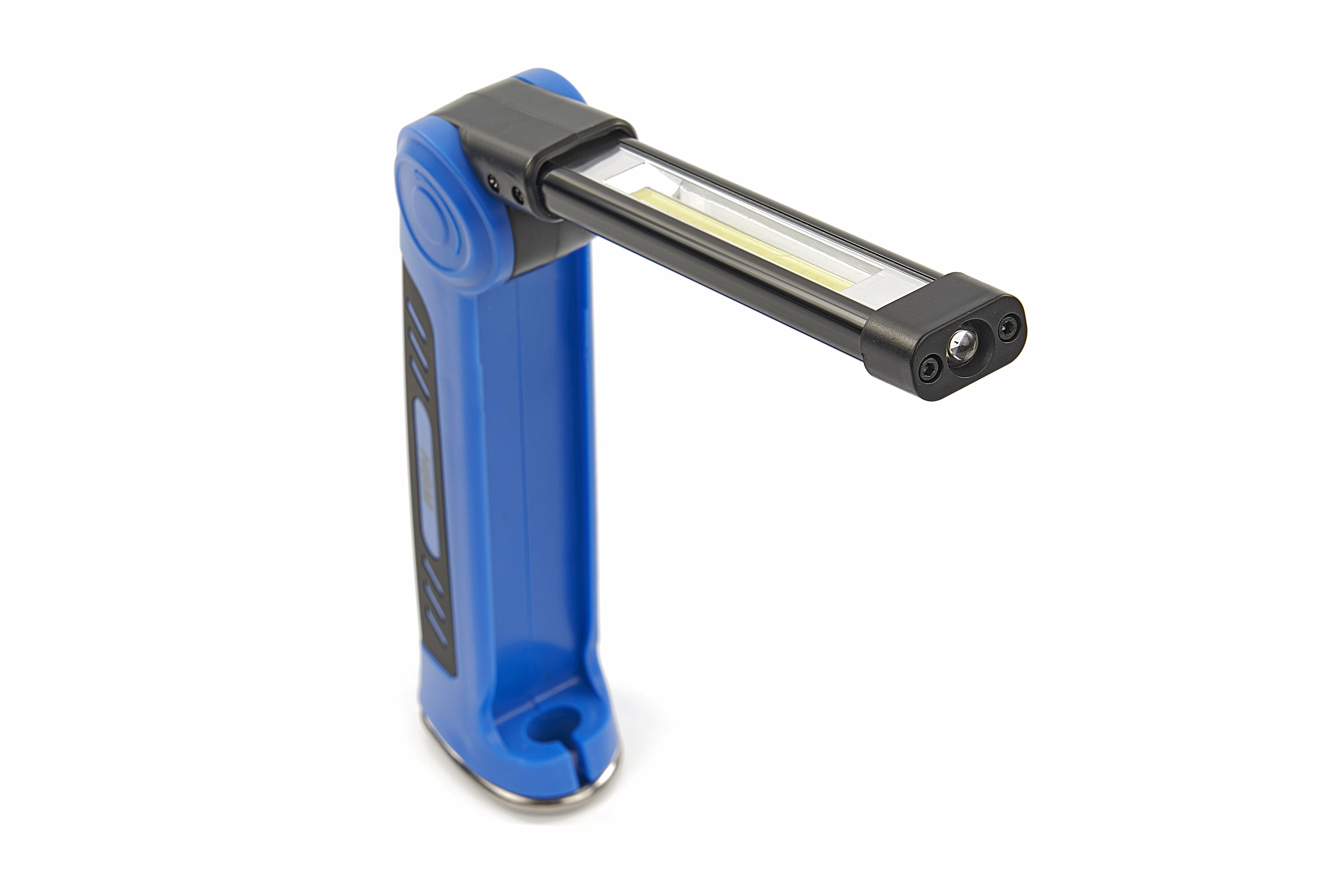 HBM Lampe LED professionnelle pliable et rechargeable 300 lumens avec crochet et aimant Image 2