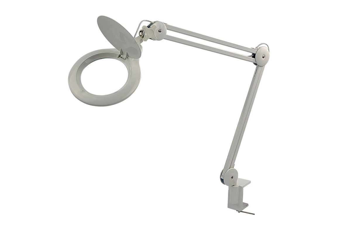HBM lámpara lupa LED regulable 3800 lúmenes con regulador y abrazadera de mesa
