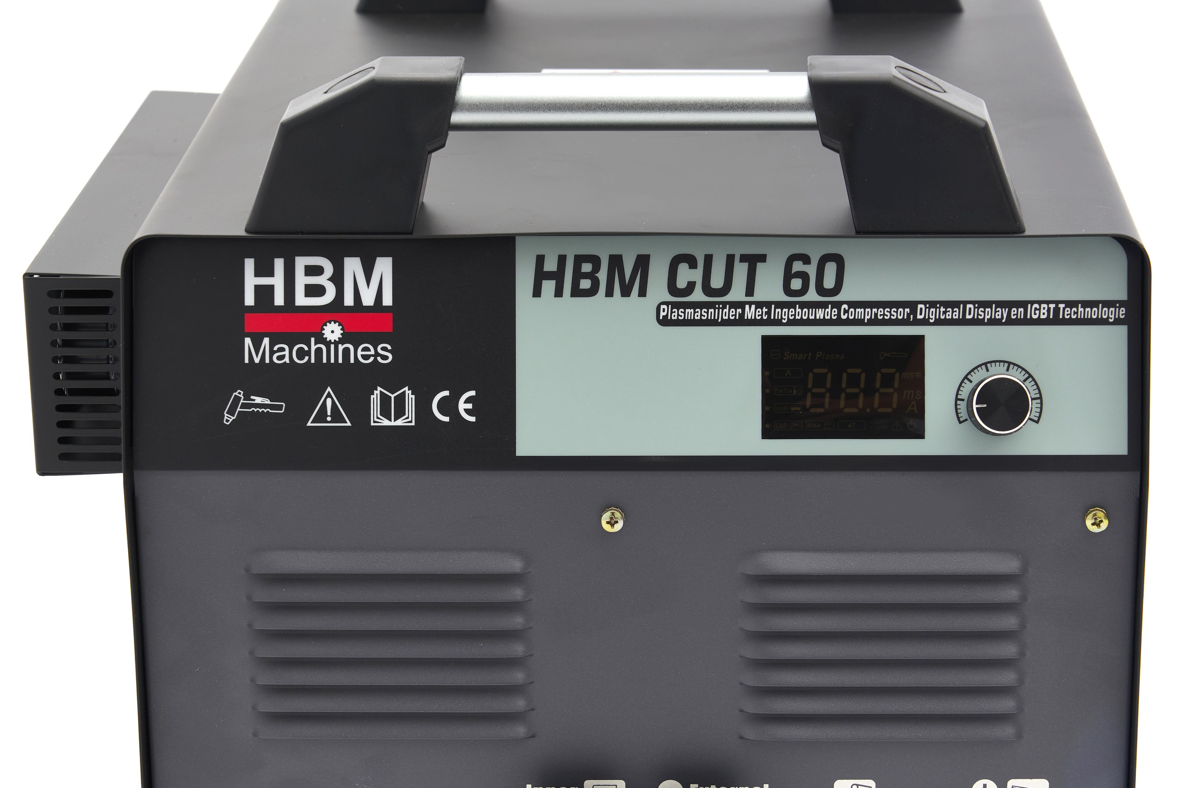 HBM CUT 60 Taglio Plasma con Compressore Integrato, Display Digitale e Tecnologia IGBT - 400 Volt - Nero Image 6
