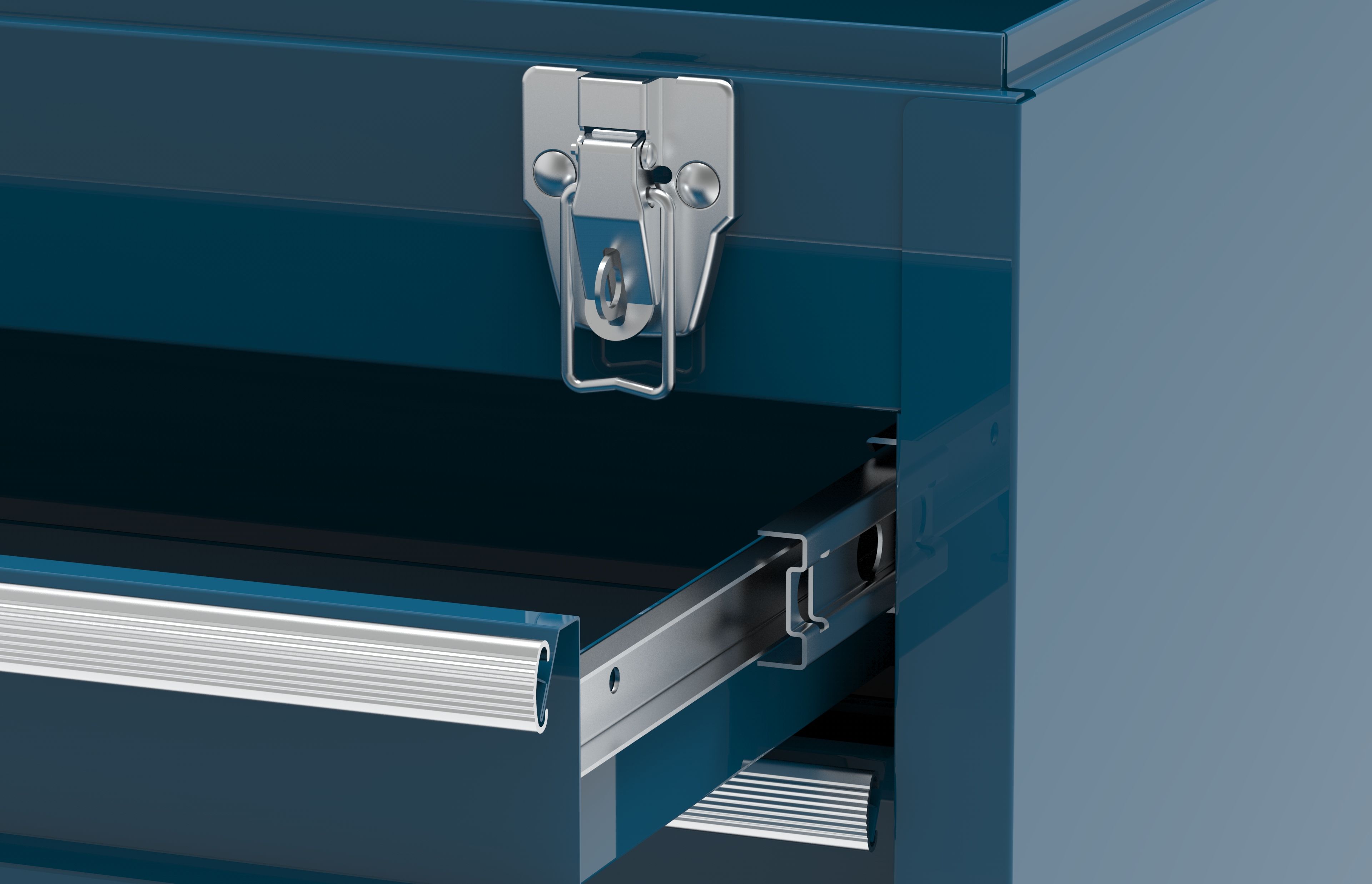 HBM Werkzeugkoffer mit 3 Schubladen, blau Image 5