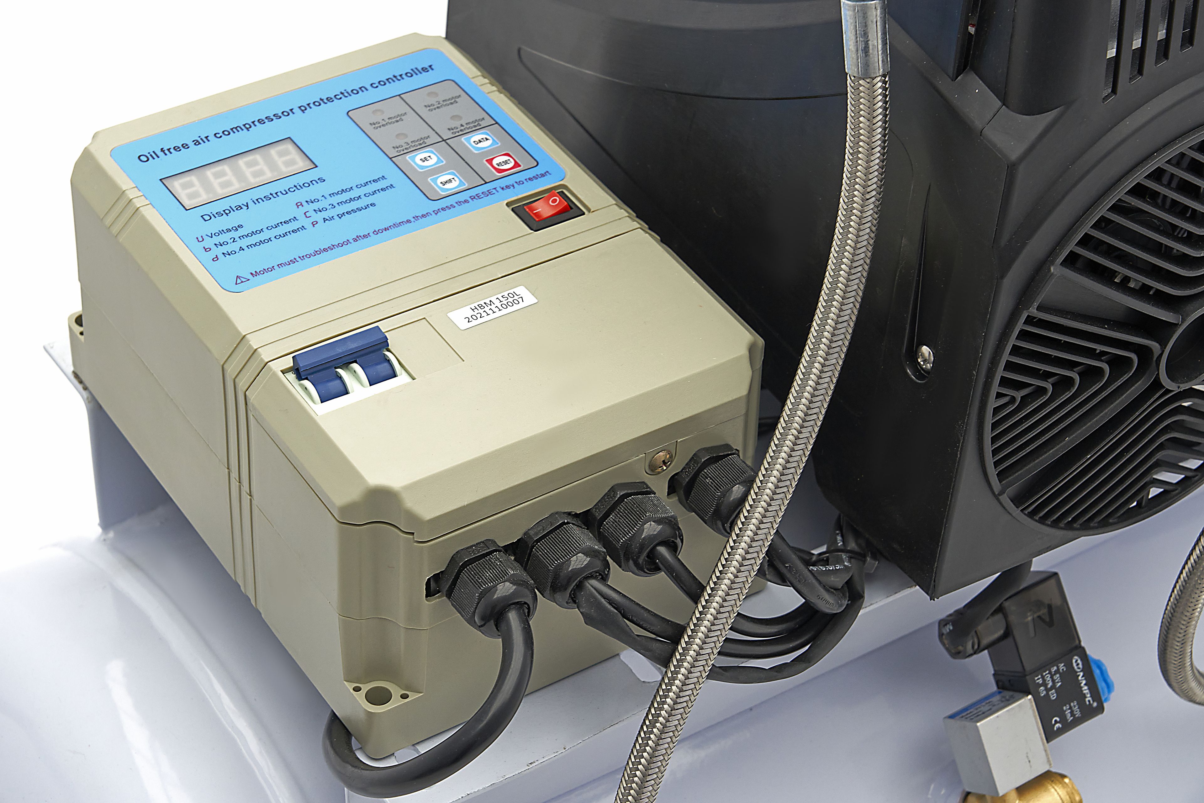 HBM 6 PK - 150 Liter Low Noise Compressor - Model 2 Image 12