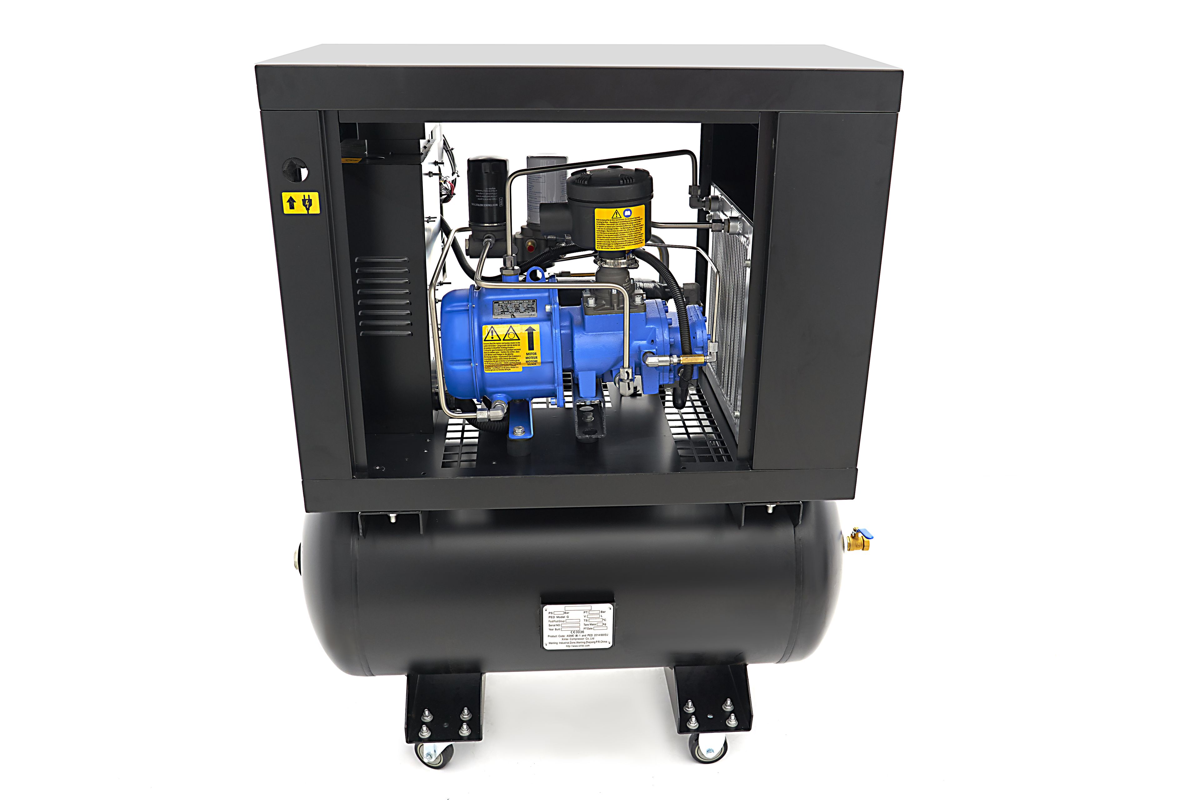 Compressore a vite HBM 5 hp combinato con serbatoio d'aria da 160 litri Image 10