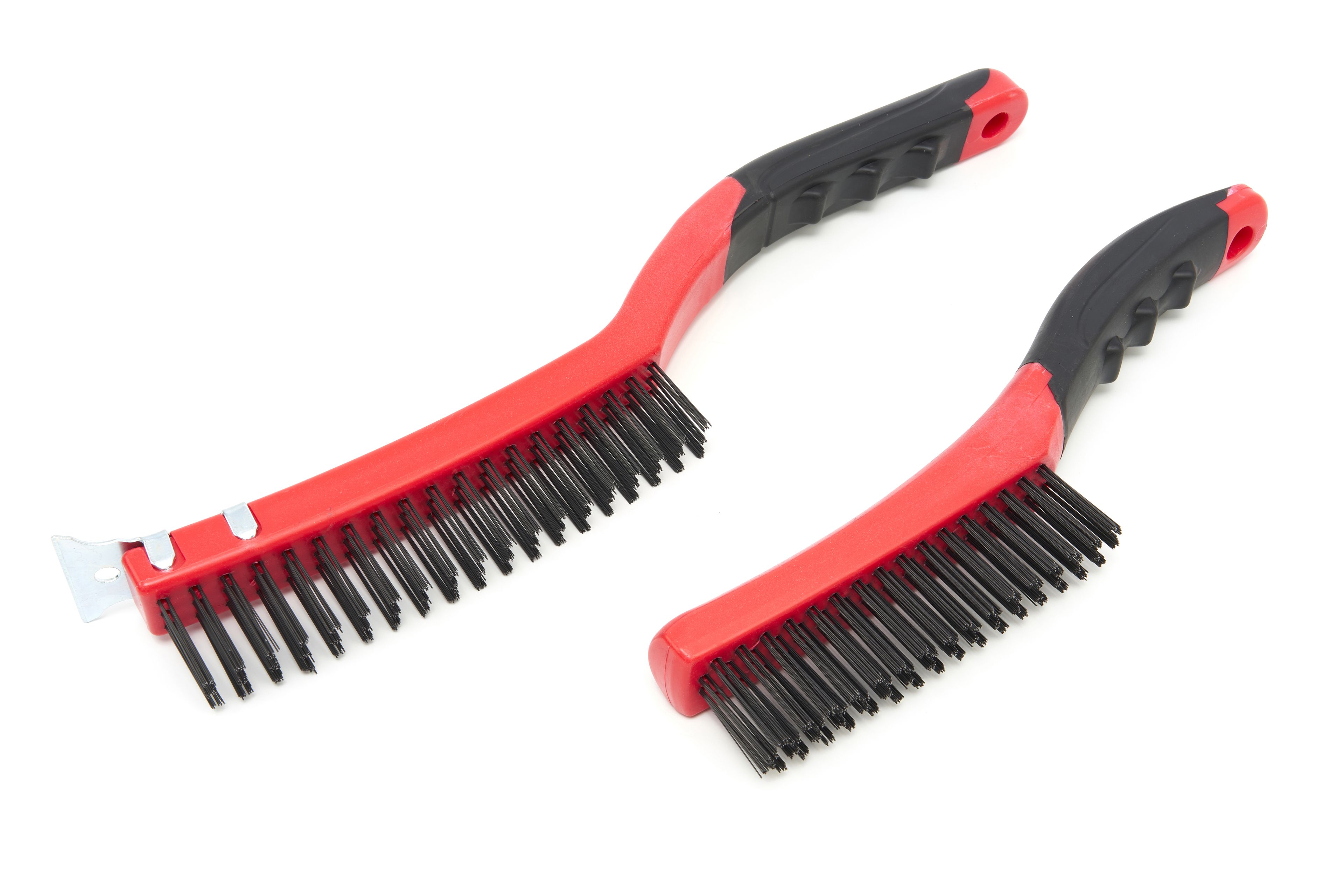 HBM Jeu de brosses professionnelles en acier en 2 parties 250 - 350 mm.
