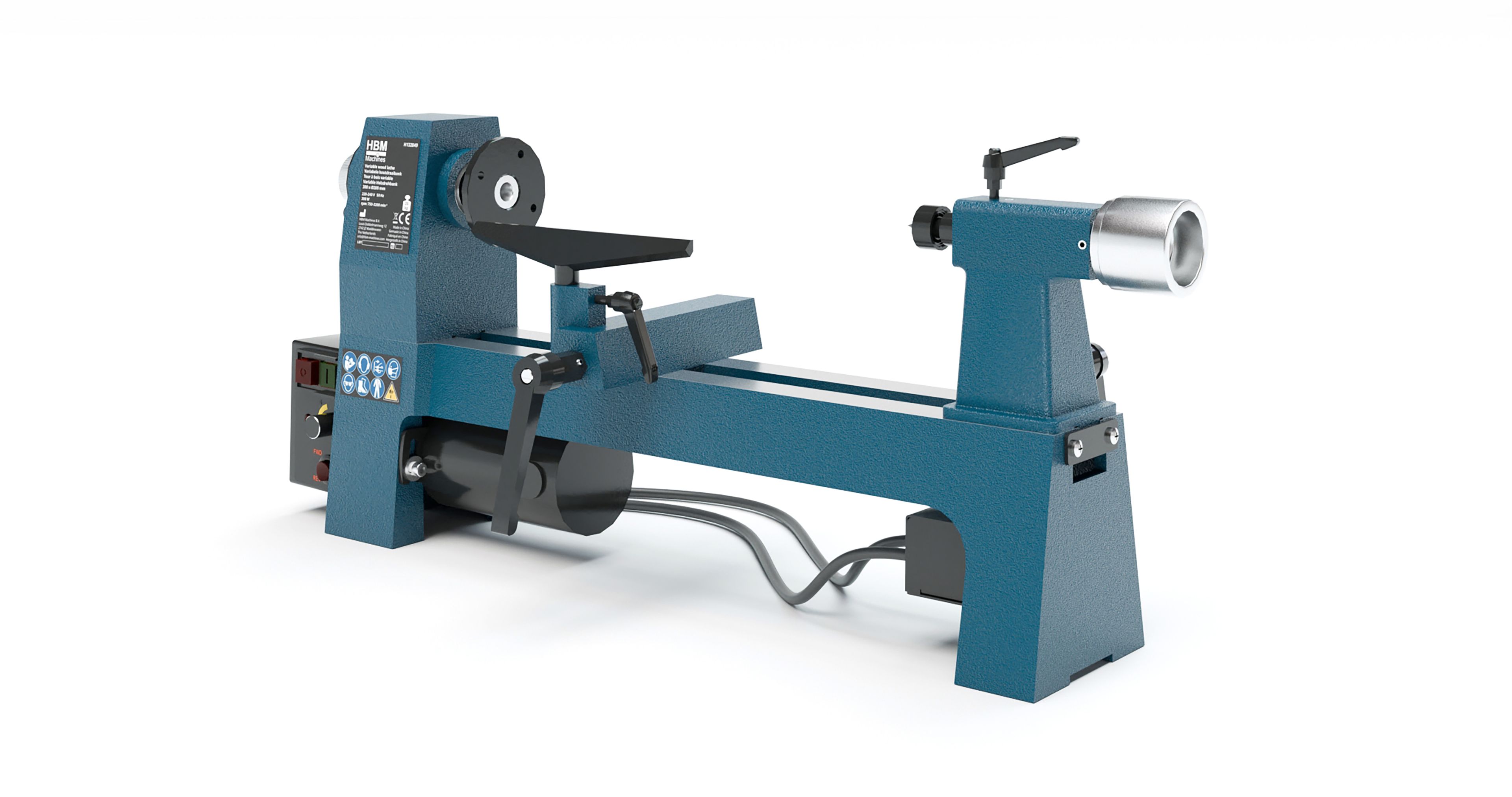 HBM variabele houtdraaibank 300 x 200 mm Image 3