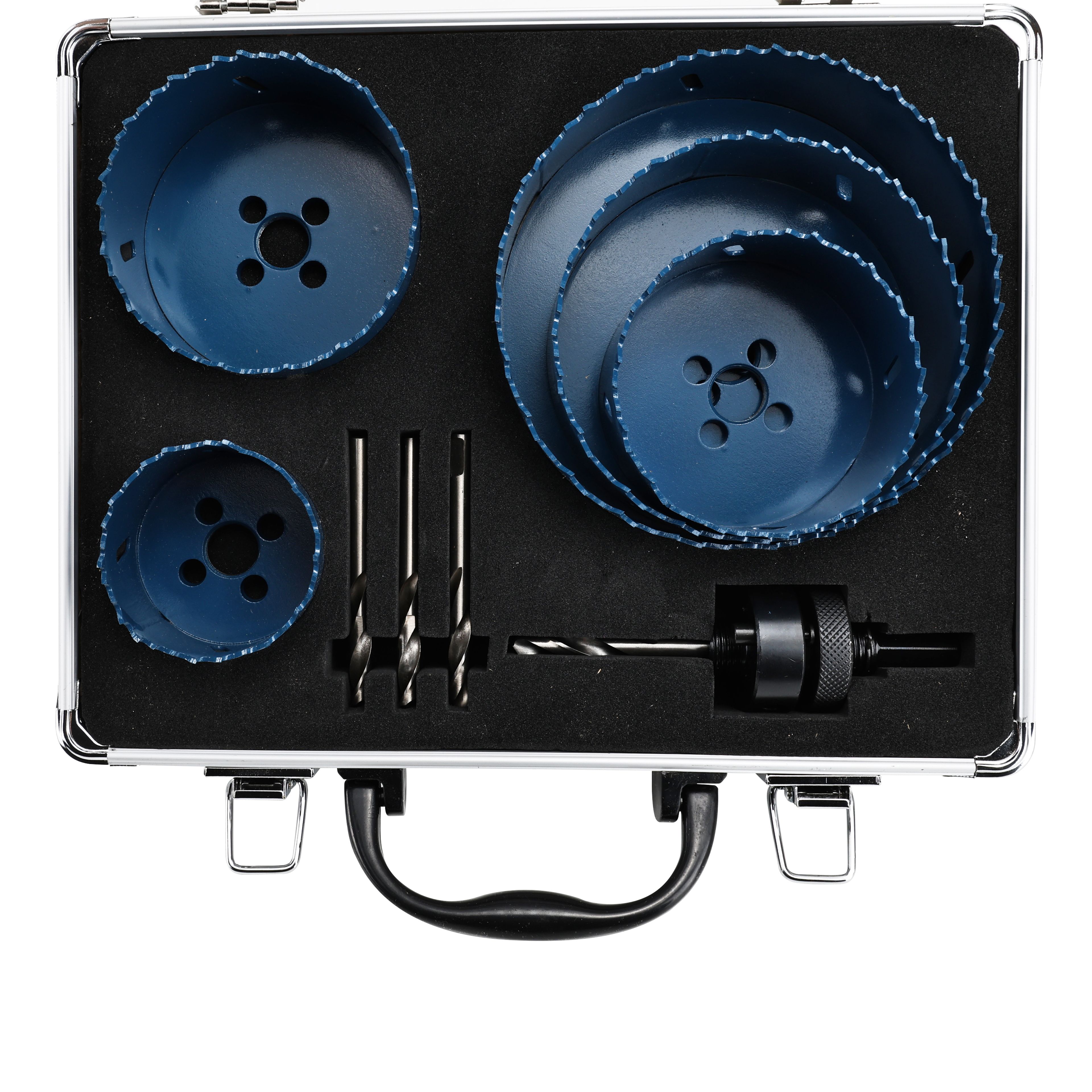 HBM Juego de sierras de corona bimetálicas de 9 piezas, tamaños grandes Image 7