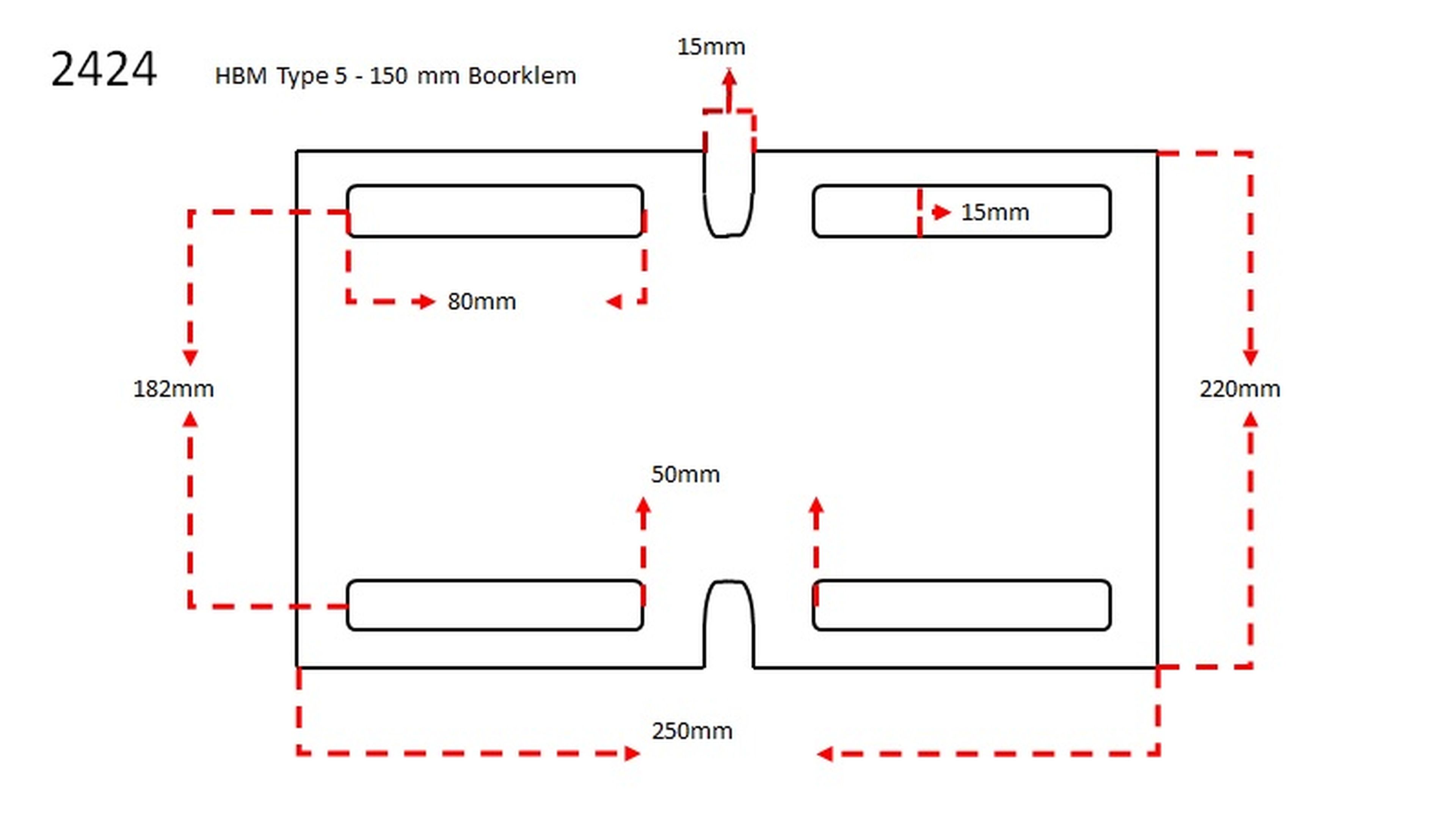 Collier de serrage HBM Type 16 Avec base 150 mm Image 9