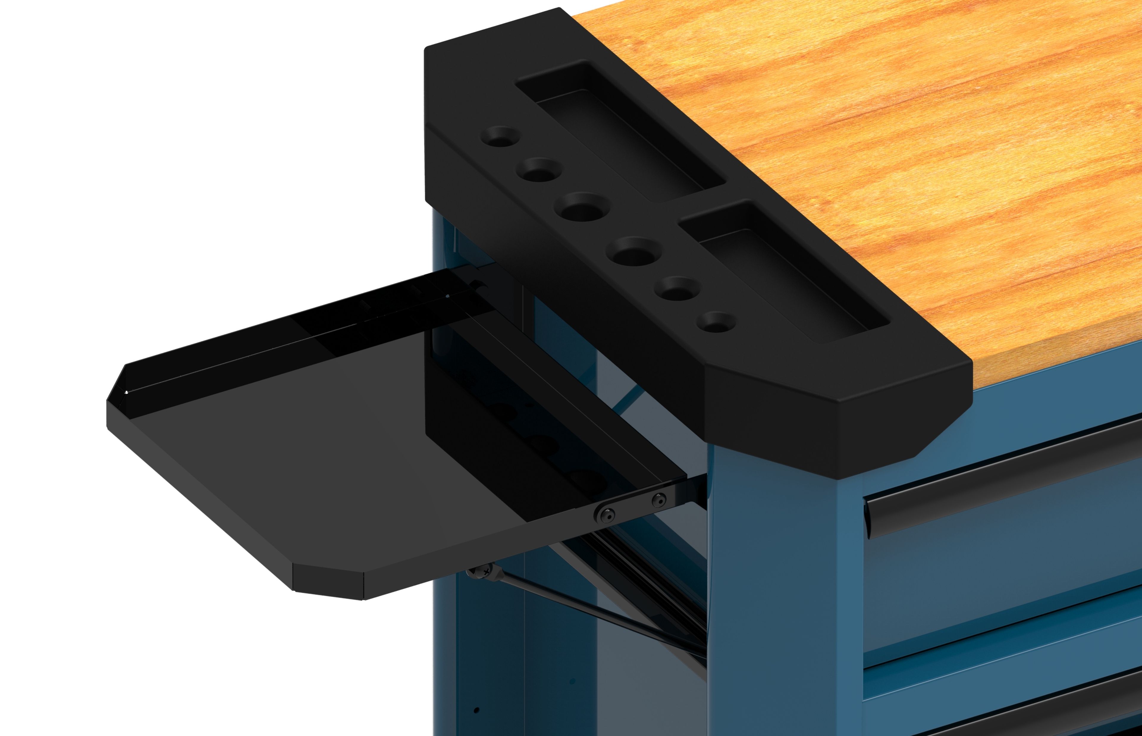 Carro de herramientas HBM de 10 cajones de 147 cm en azul Image 4