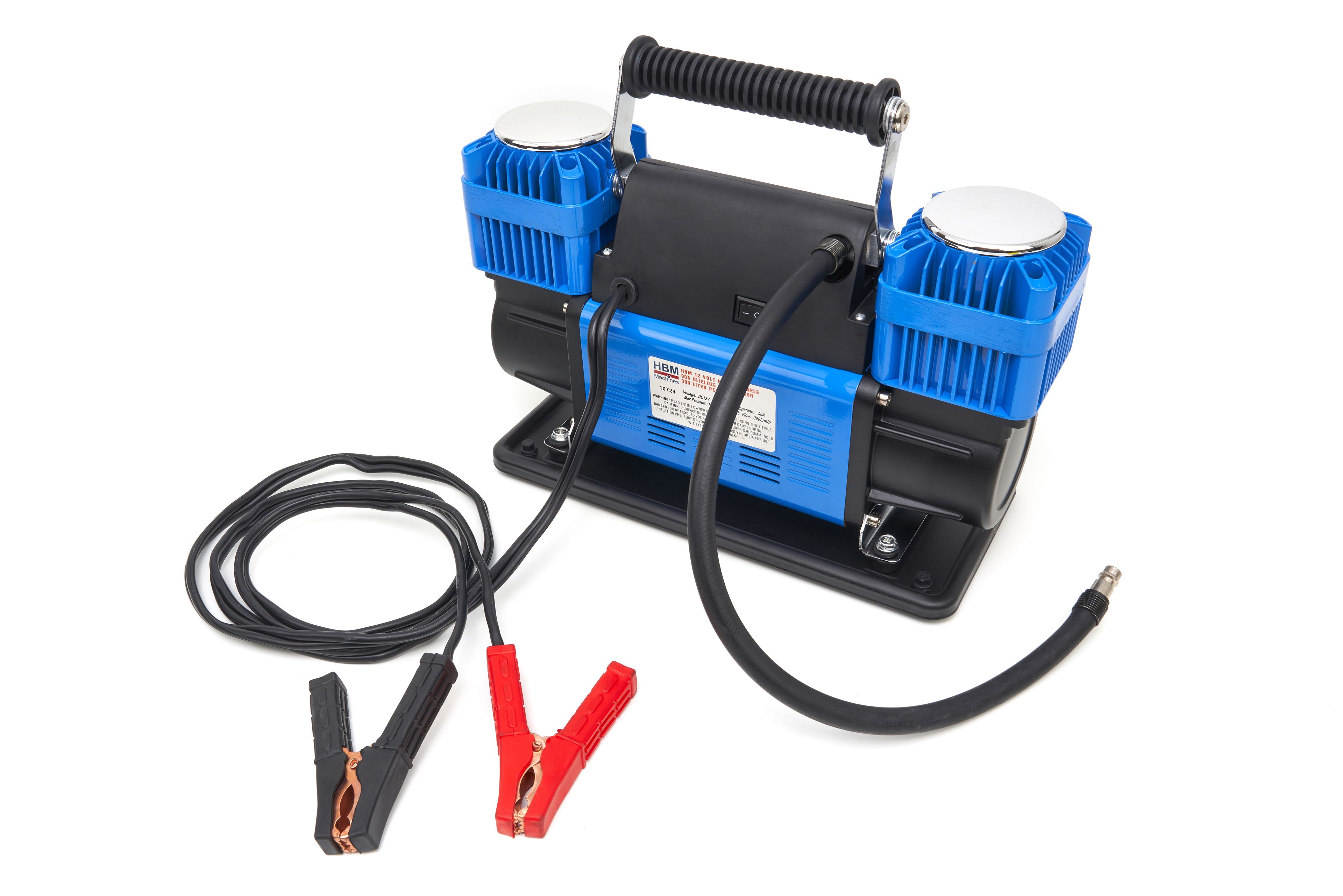 HBM Compresseur professionnel sans huile 12 V 90 A 250 litres par minute Image 4