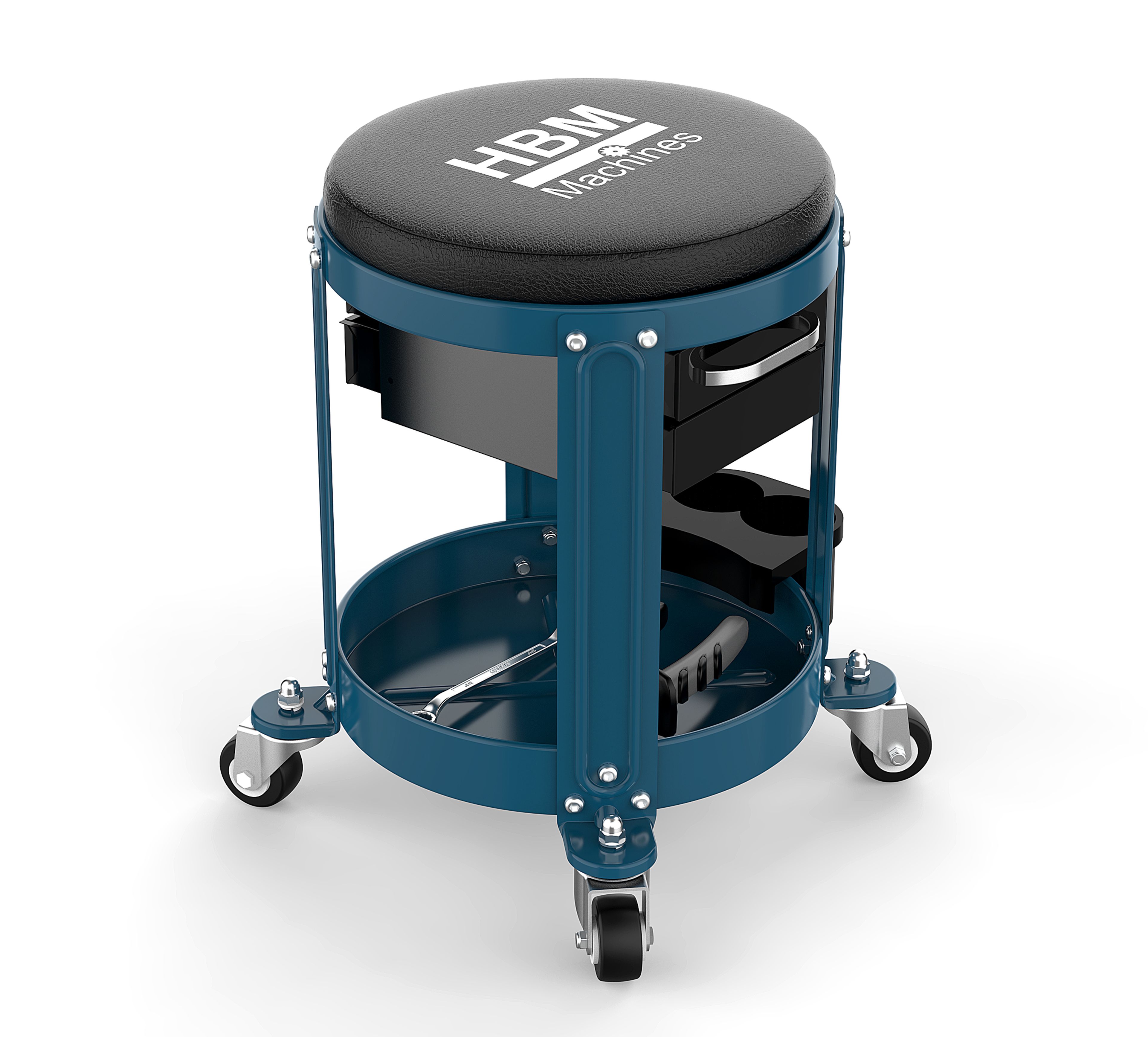 HBM Werkstatthocker mit Rollen / Rollhocker Image 2