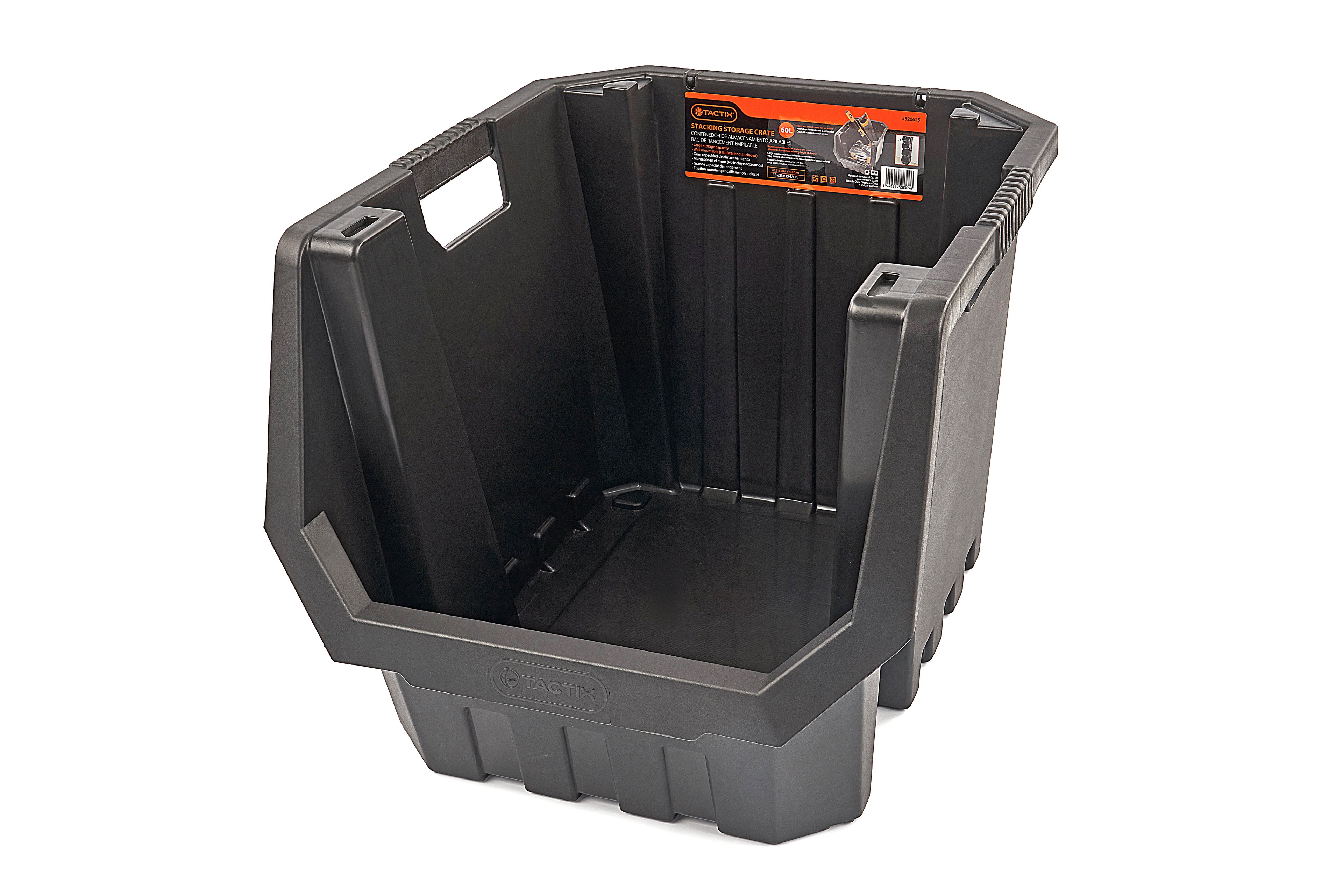 Caja de almacenamiento TACTIX, apilable, 45,5 x 58 x 40 cm Image 2