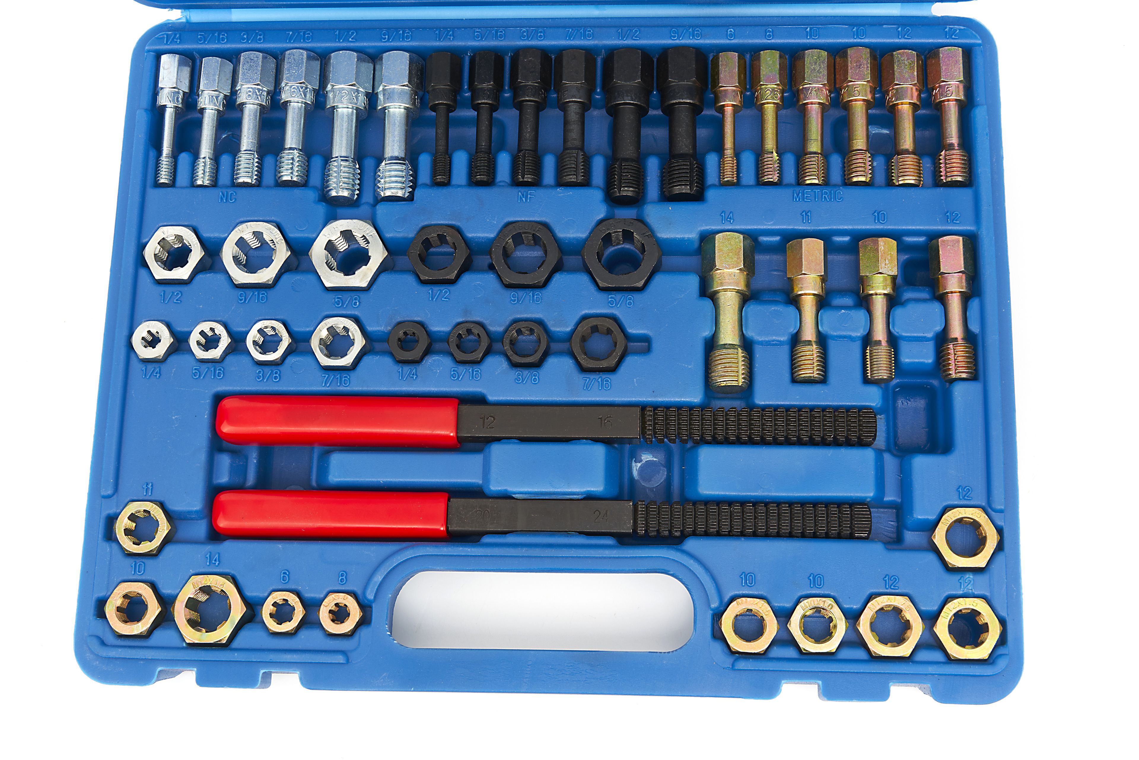 HBM schroefdraad reparatie, tap en snijset 48-delig Image 2