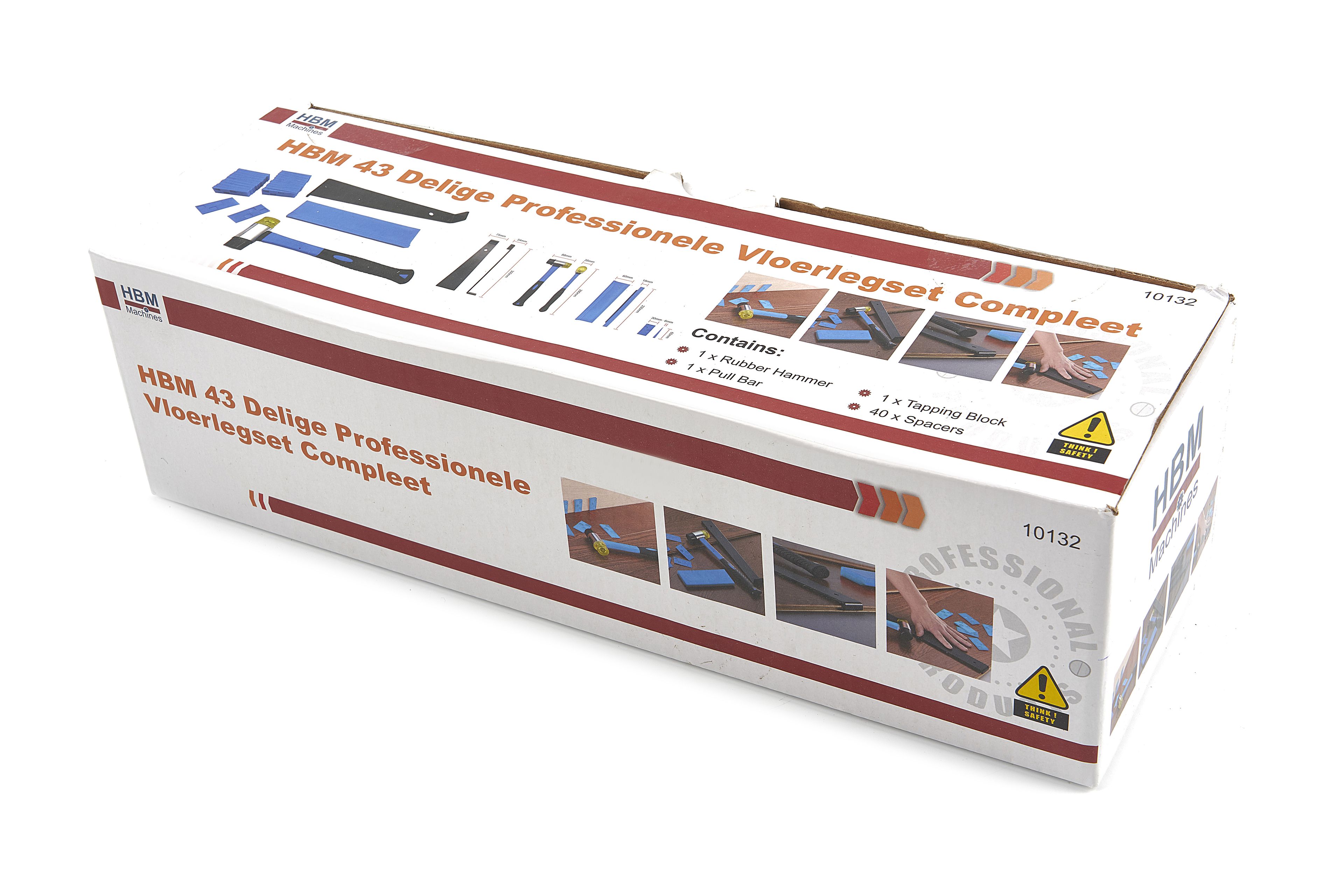 HBM 43 Delige Professionele Vloerlegset Compleet Image 10
