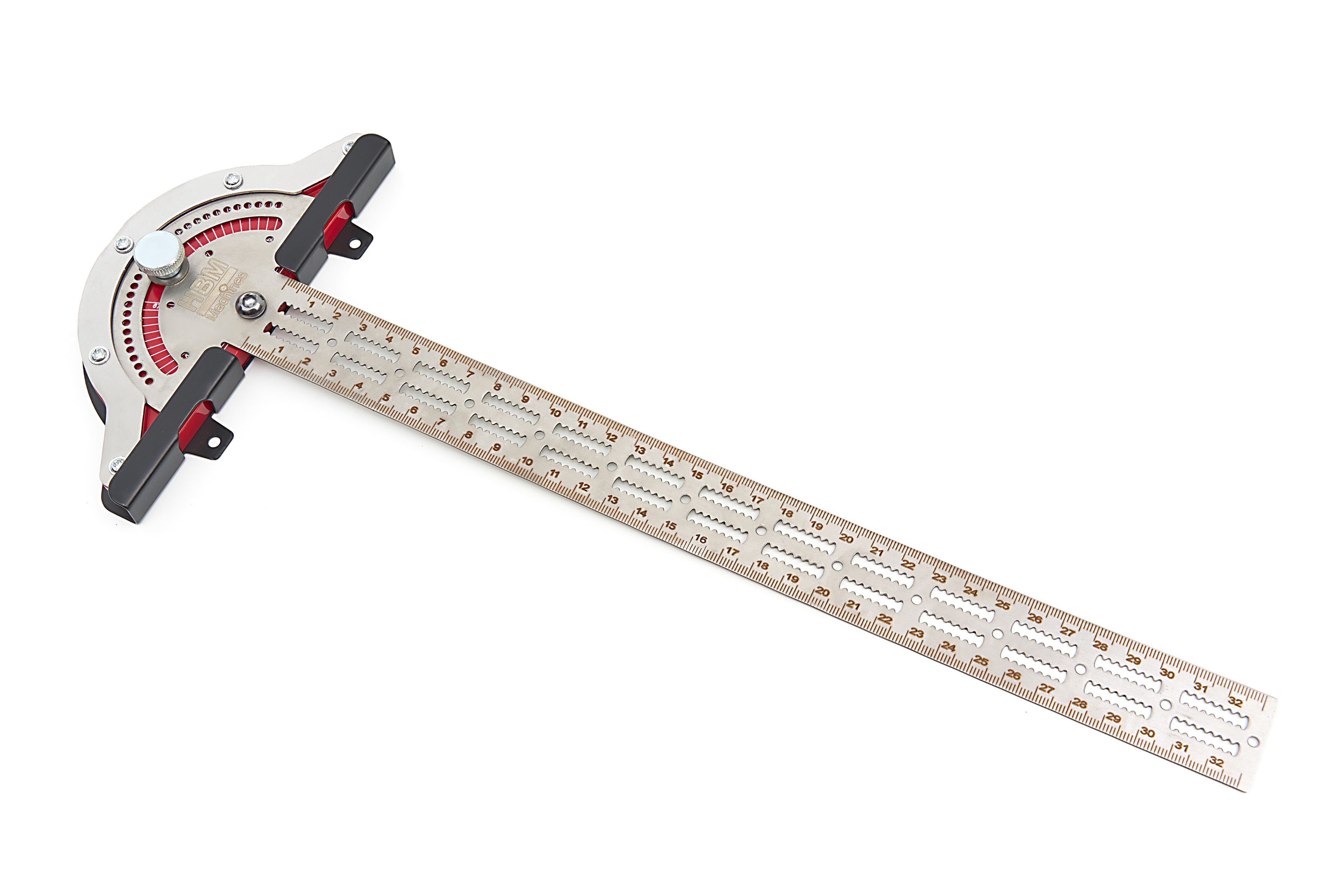 HBM Professionele 15 inch/ 38 cm Liniaal Gradenboog