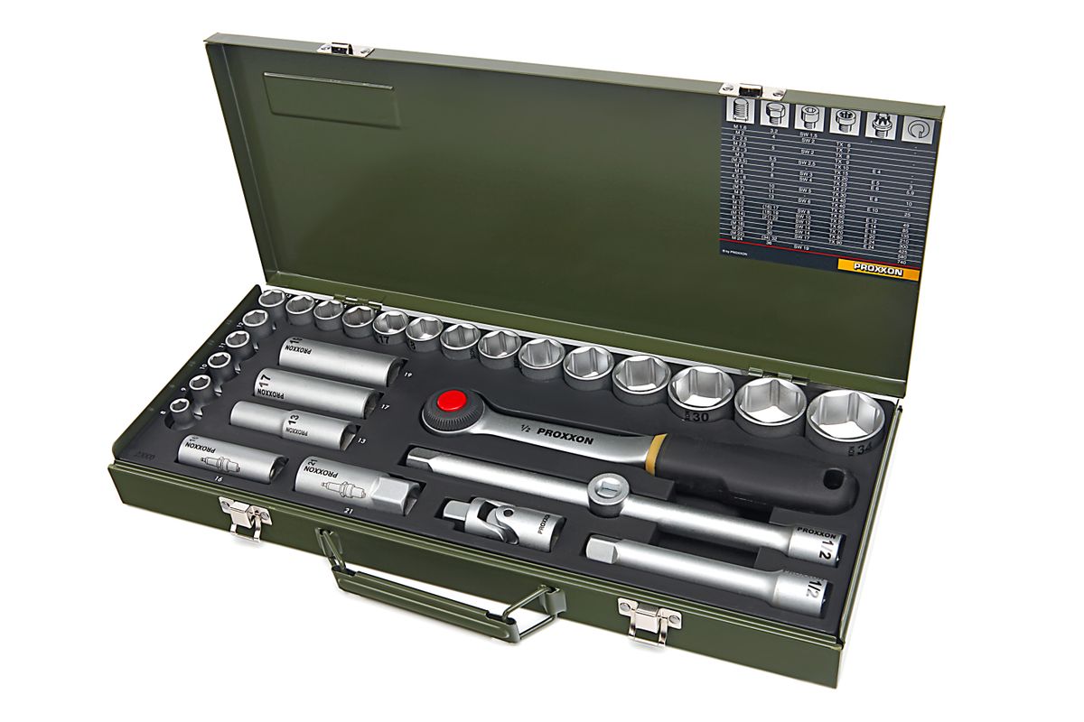 Proxxon 23000 - 29er Pack 1/2 inch Steckschlüssel-Satz