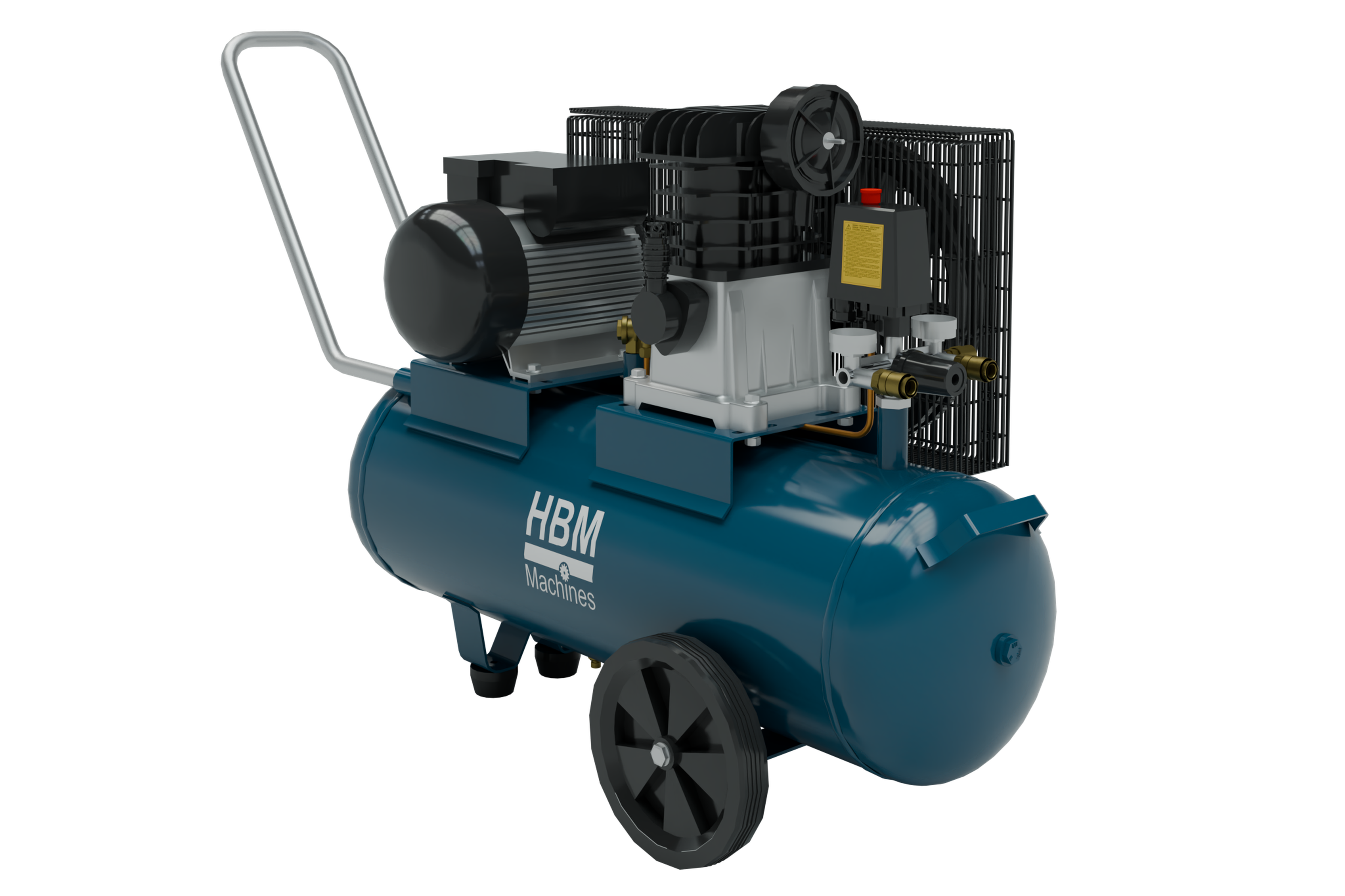 HBM snaaraangedreven compressor 50 liter