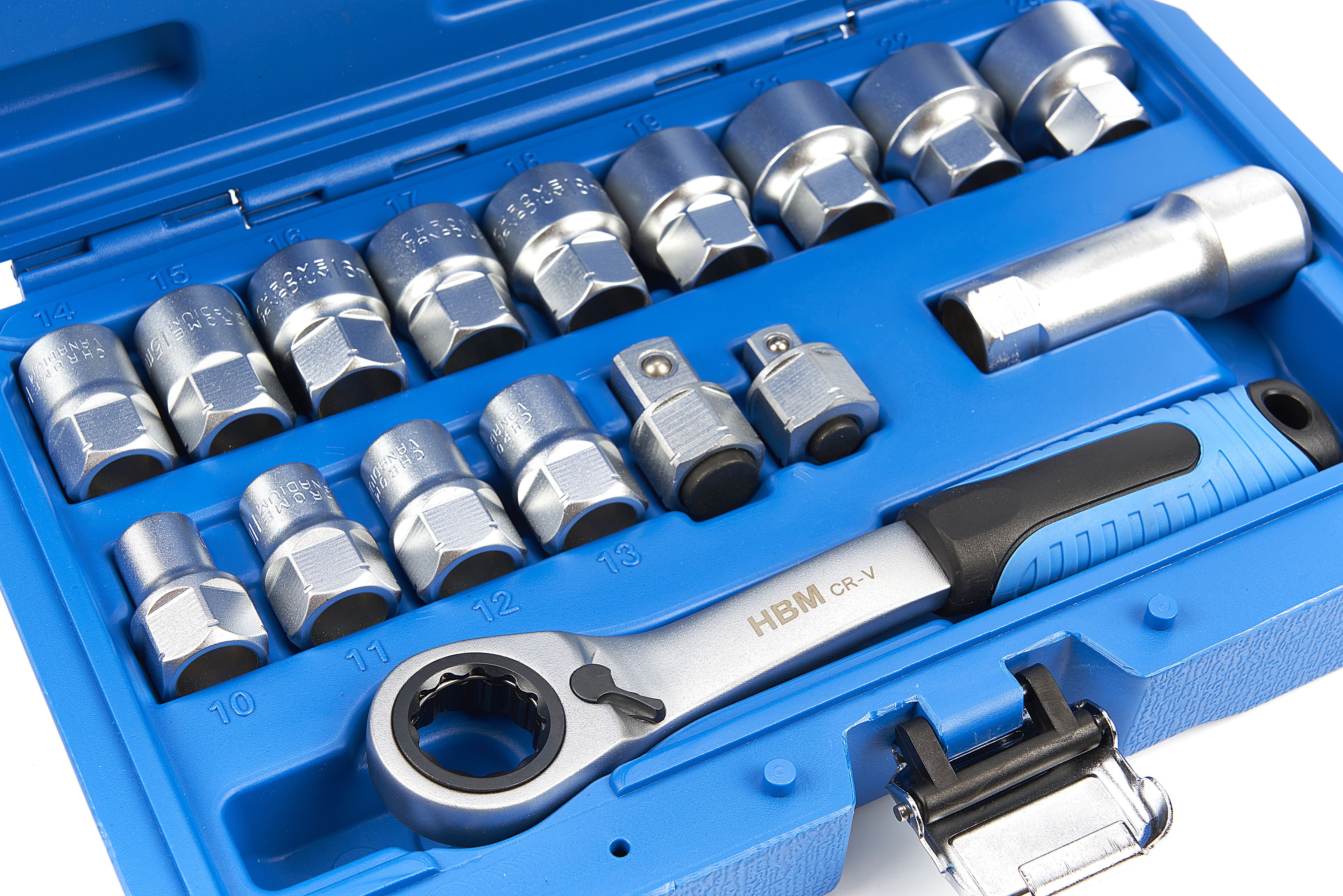 HBM 17 Delige Doorsteek Doppenset Image 3