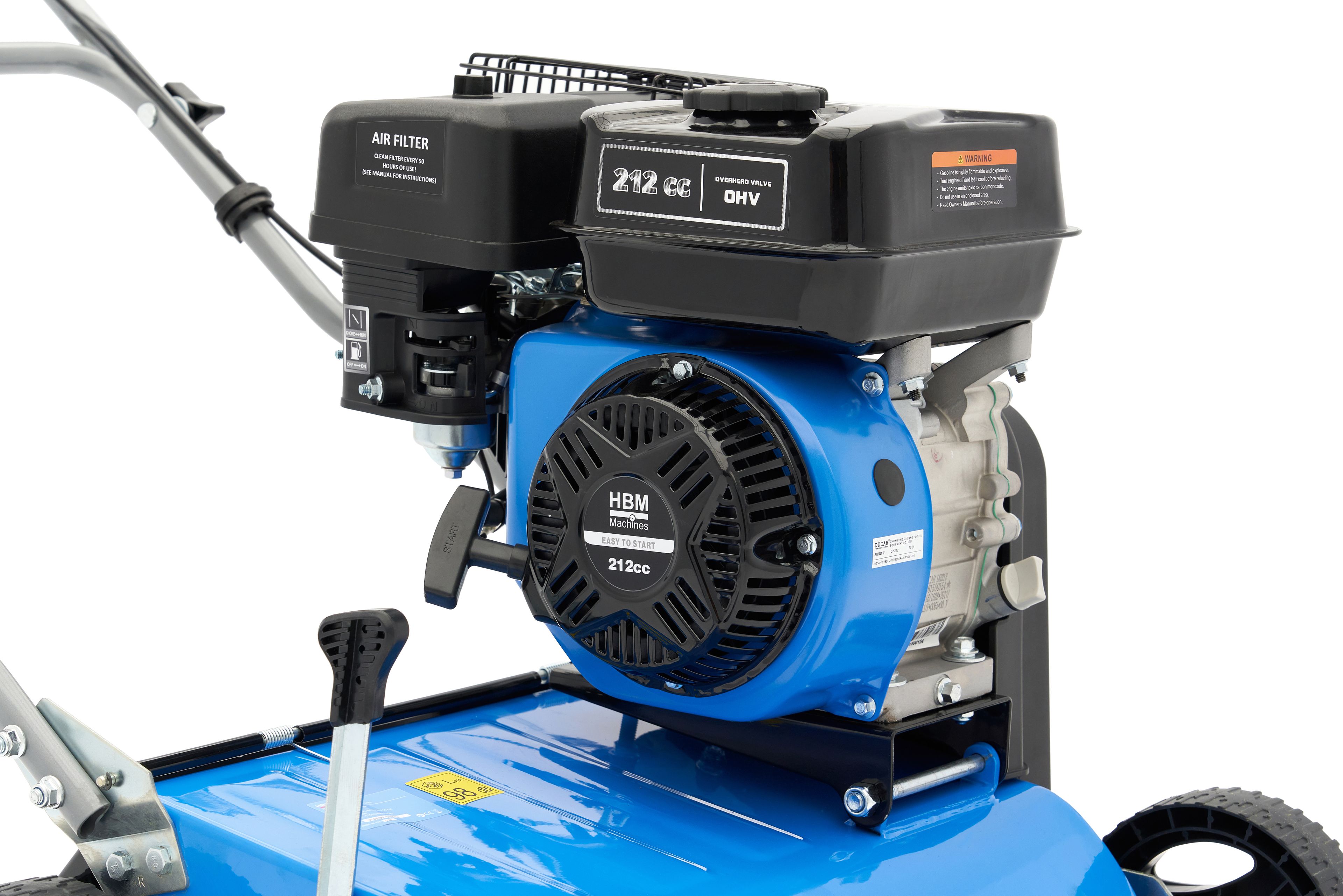 HBM Profi Benzin 208 cc / 4 takt Vertikutierer 400 mm mit 18 Messern Image 12