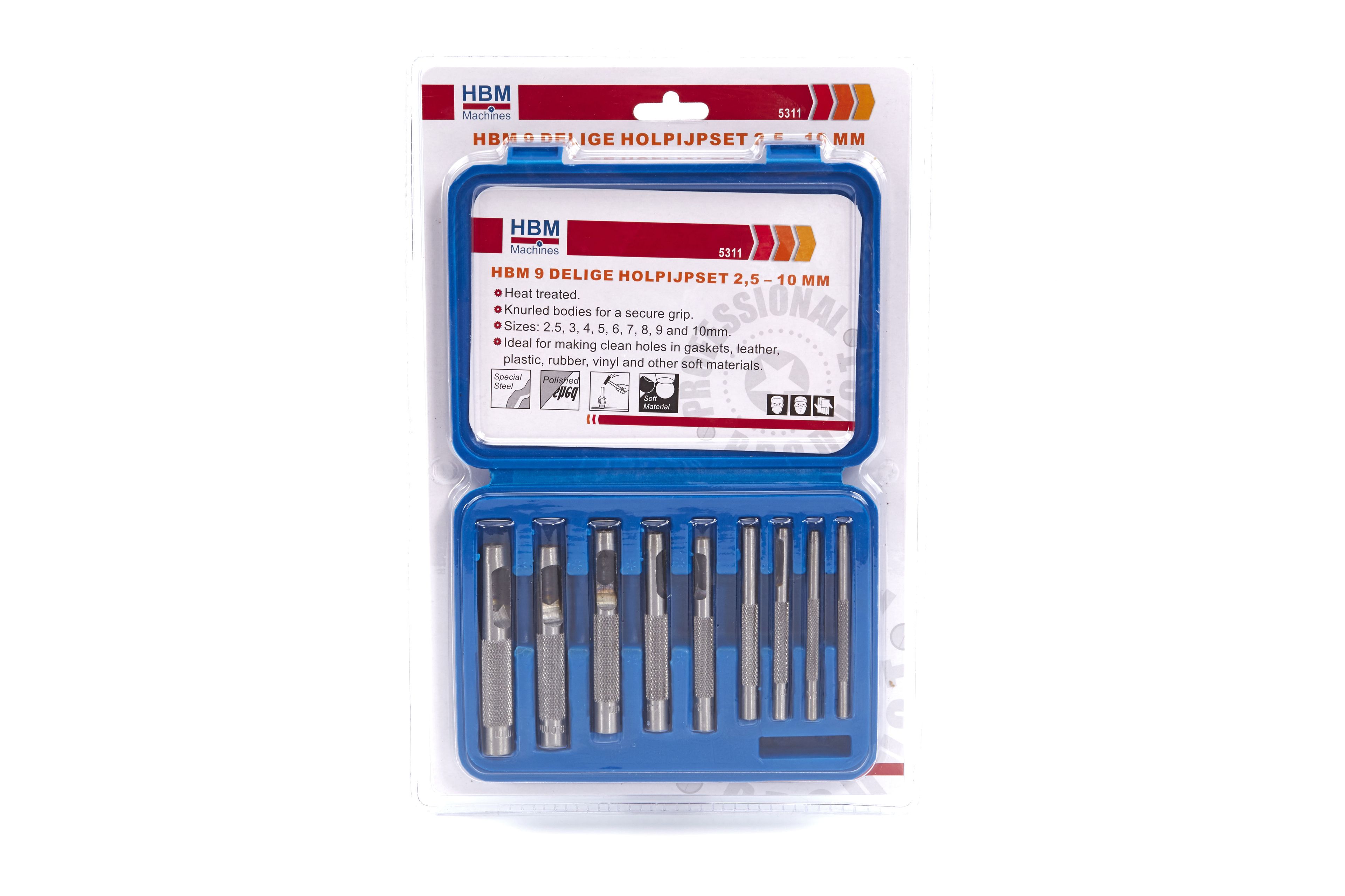 HBM 9-teiliger Hohlrohrsatz 2,5 - 10 mm Image 3