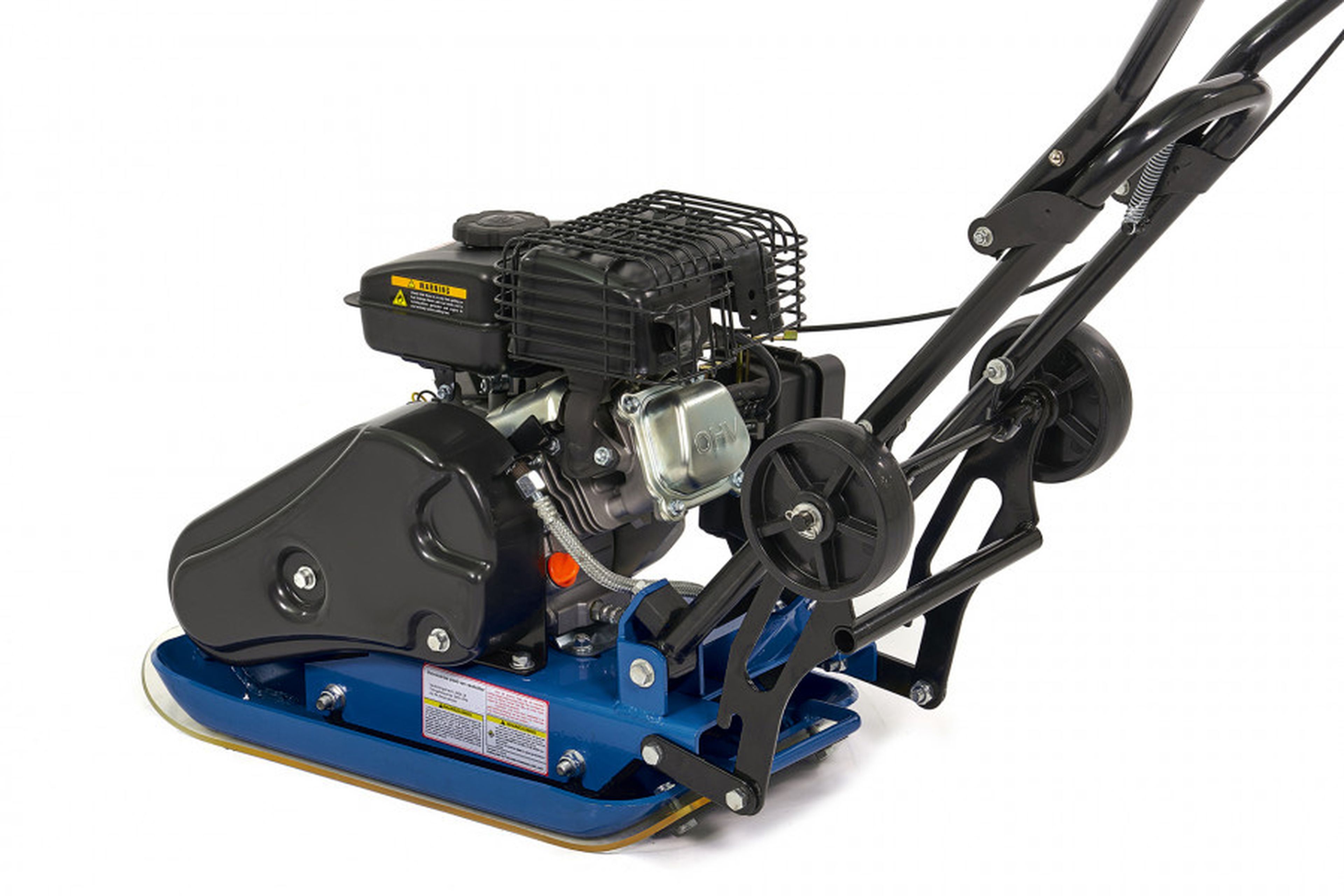 HBM Plaque vibrante avec jeu de roues et plaque de protection de la pose 8200N 2,8 HP / 78.5 CC Image 5