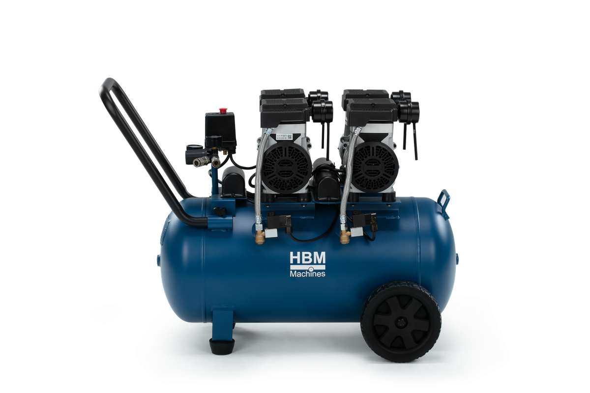 HBM ölfreier Kompressor, 50 Liter, 10 Bar, 2,6 PS