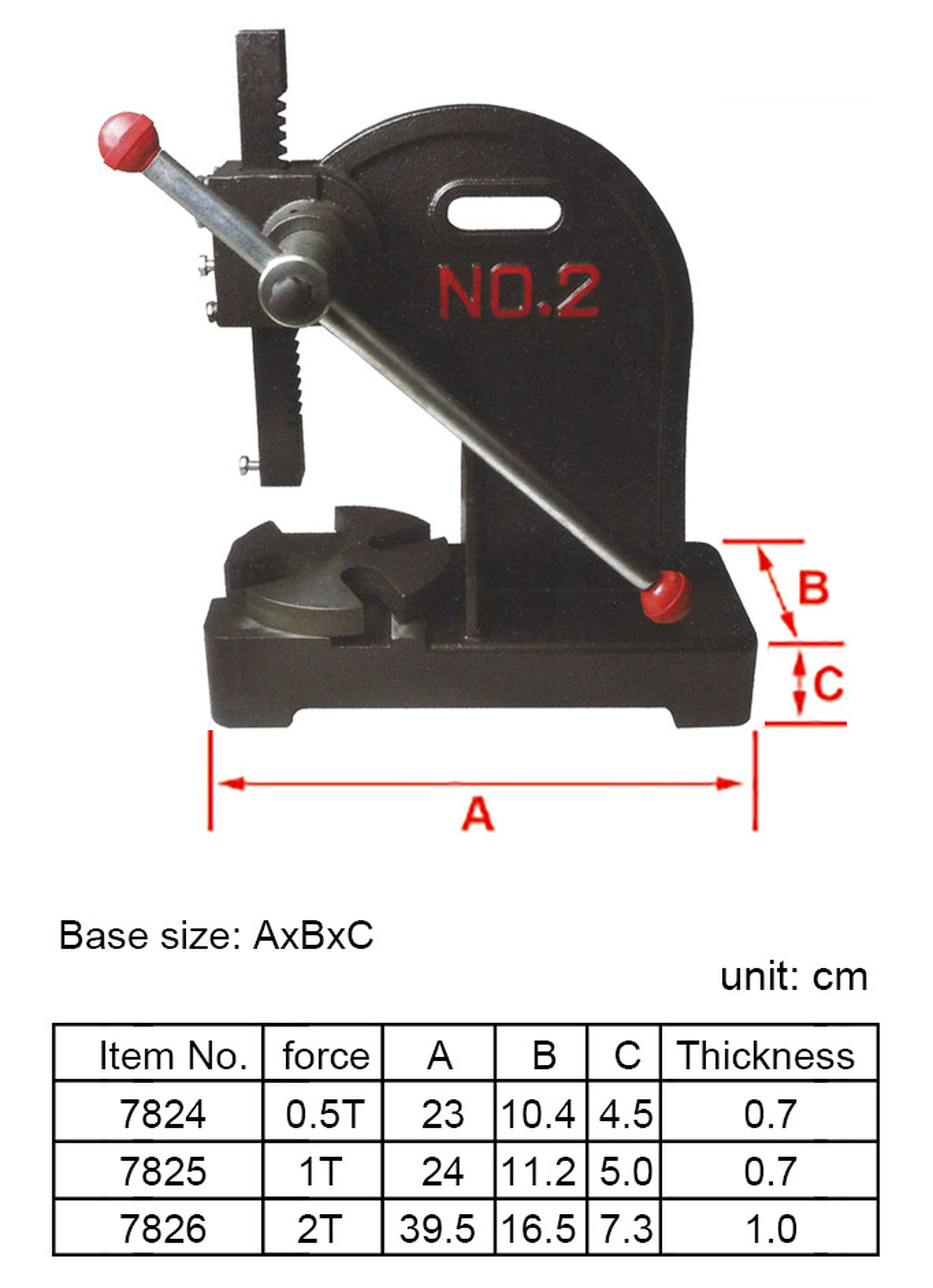 HBM 2 Ton Prensa de Engranaje Profesional Image 4