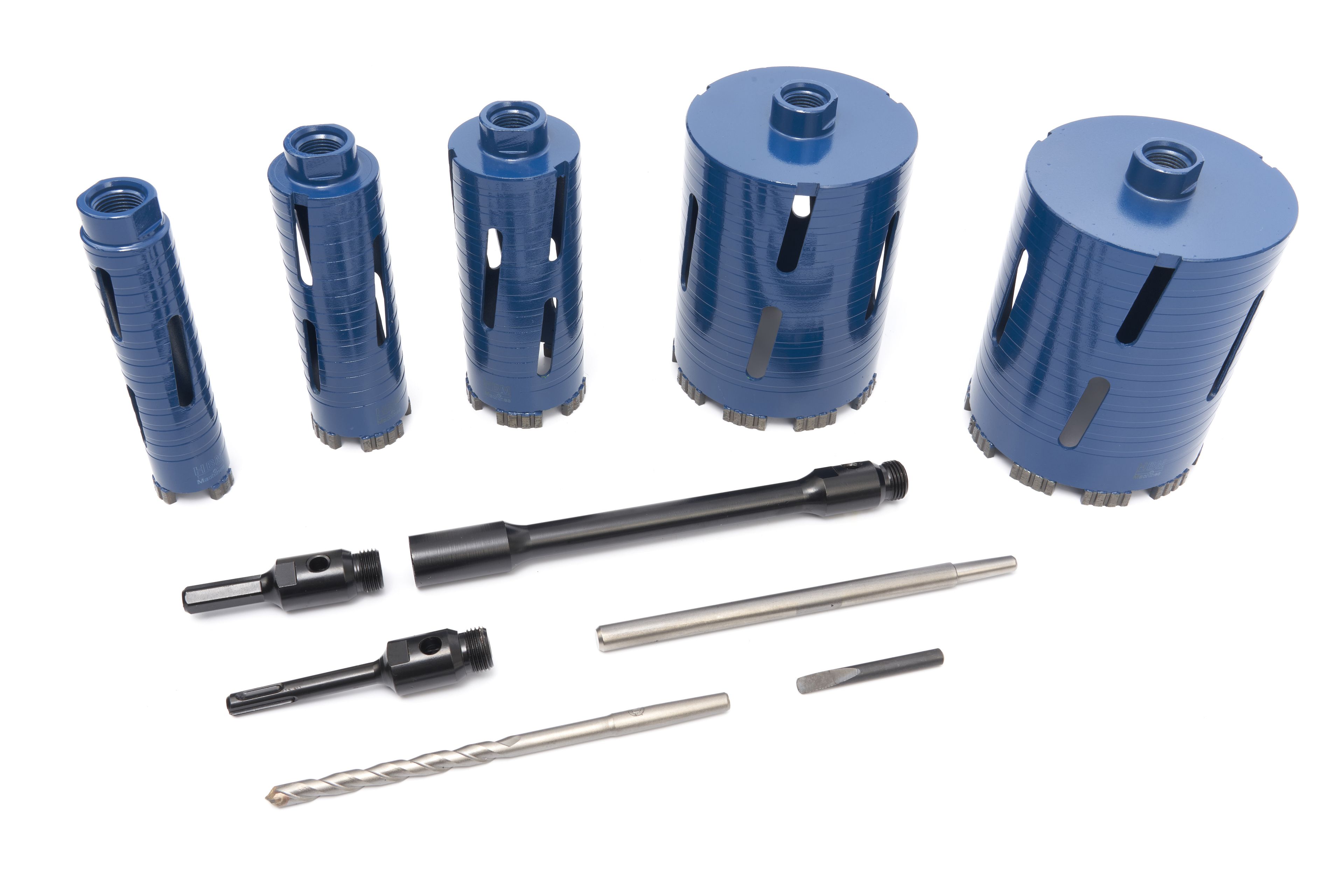 HBM coffret de forets diamantés 38 / 52 / 65 / 117 / 127 mm 11 pièces Image 3