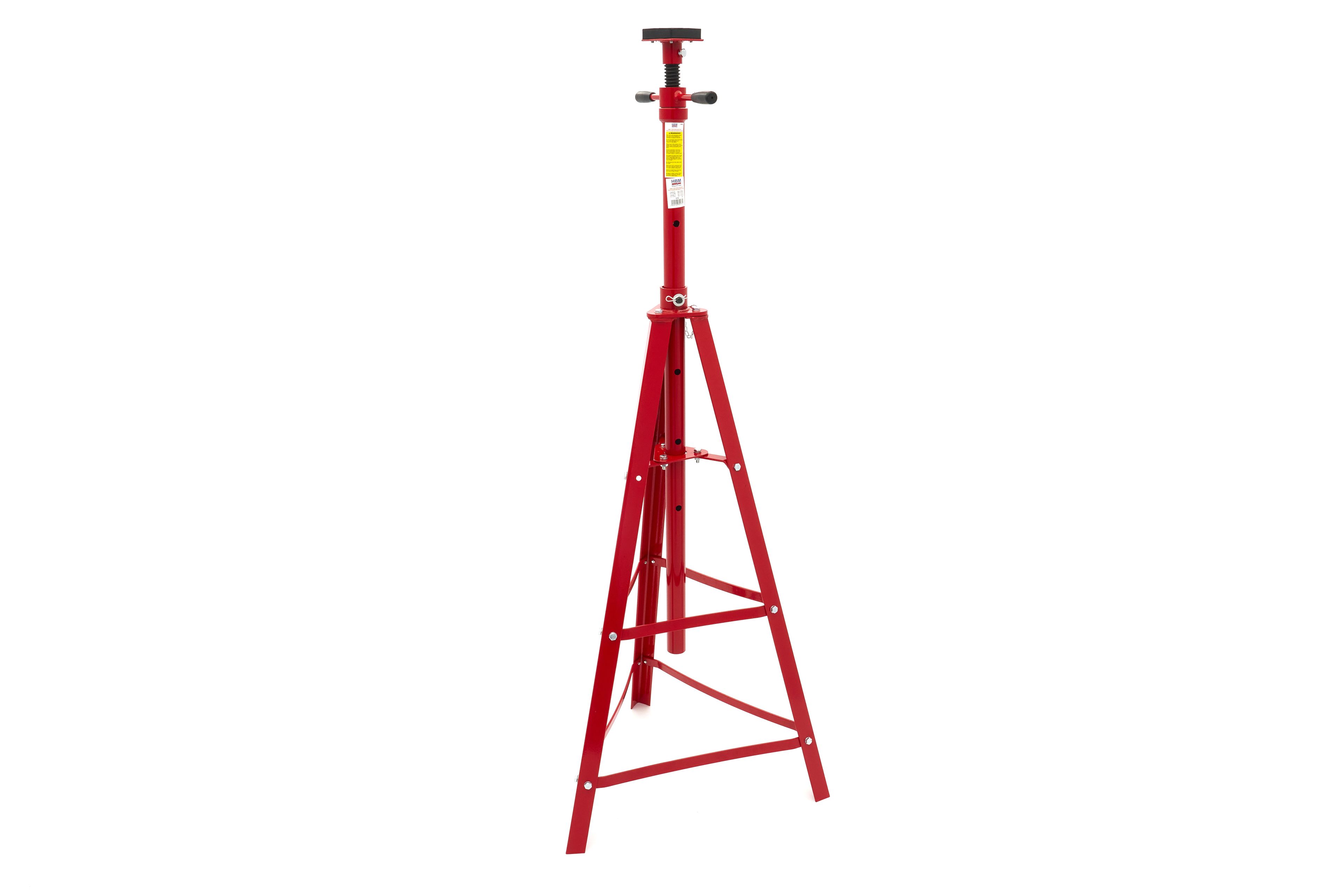 Soporte de eje alto HBM de 2 toneladas ajustable de 124 a 215 cm.