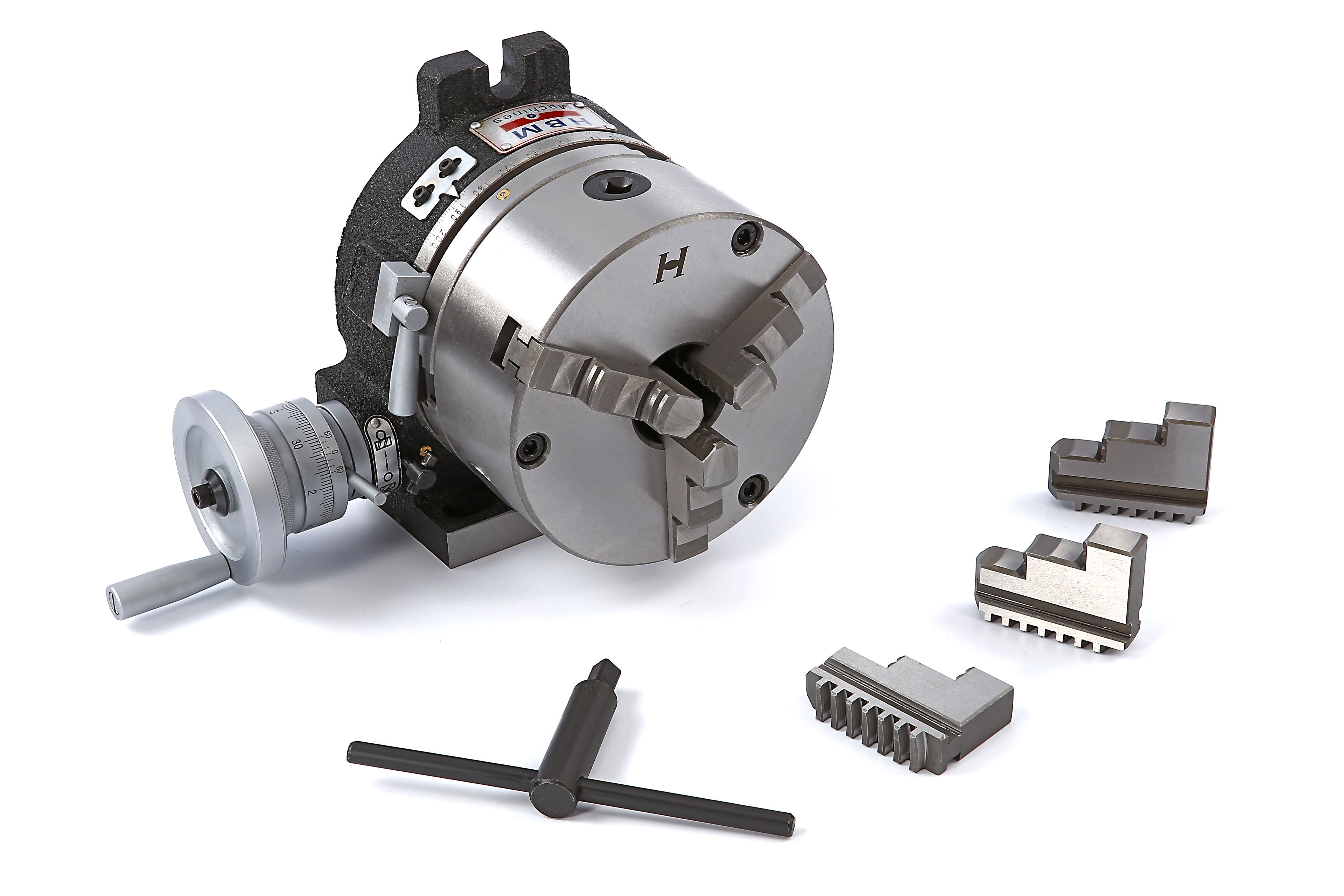 HBM HV-6 - 160 mm Profi Verdeeltafel met 160 mm 3 Klauwplaat Image 2