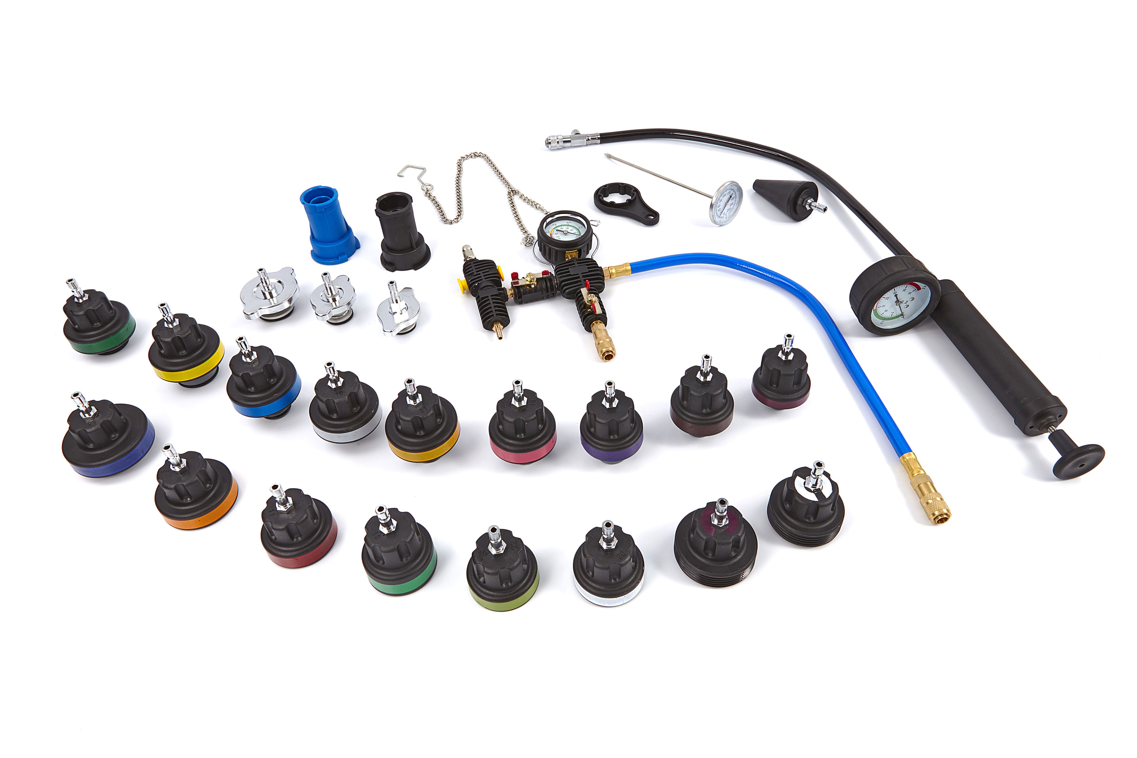 HBM 28 pièces pour le diagnostic / la vidange et le remplissage du système de refroidissement Image 4