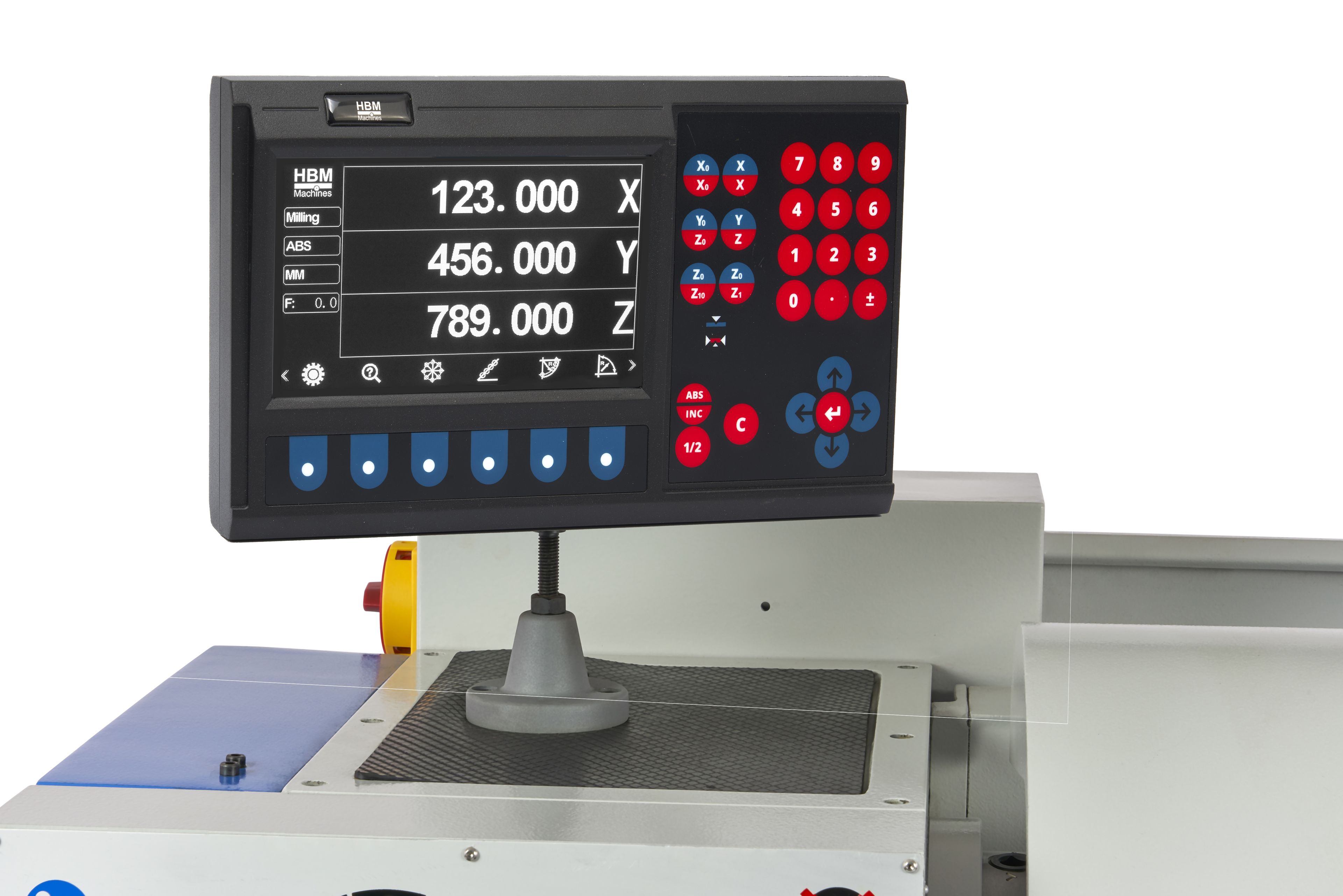 HBM metaaldraaibank 360 x 1000 DRO 400 Volt Image 15