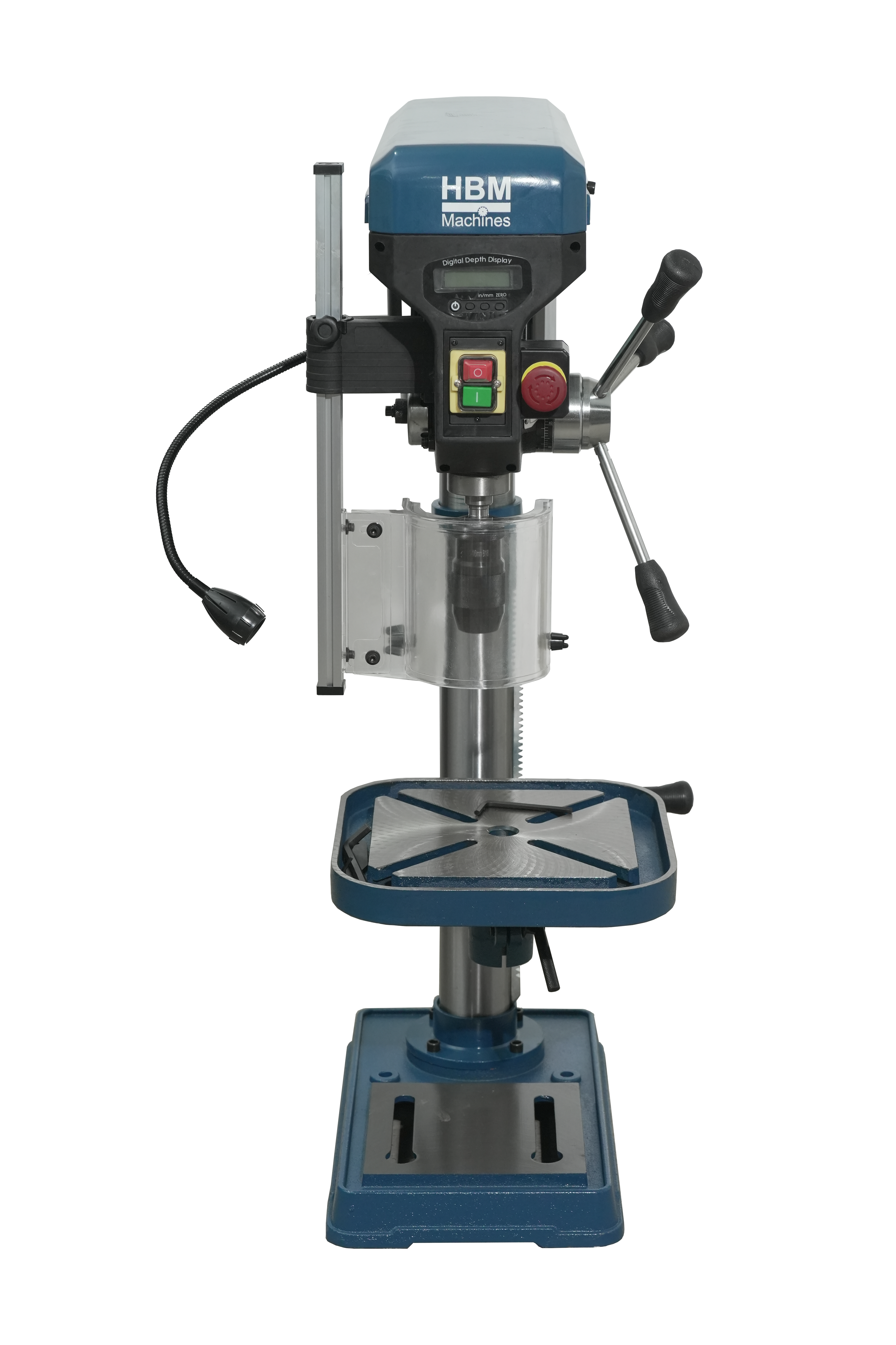 HBM Perceuse professionnelle à colonne de 25 mm avec lecture numérique de la profondeur Image 2