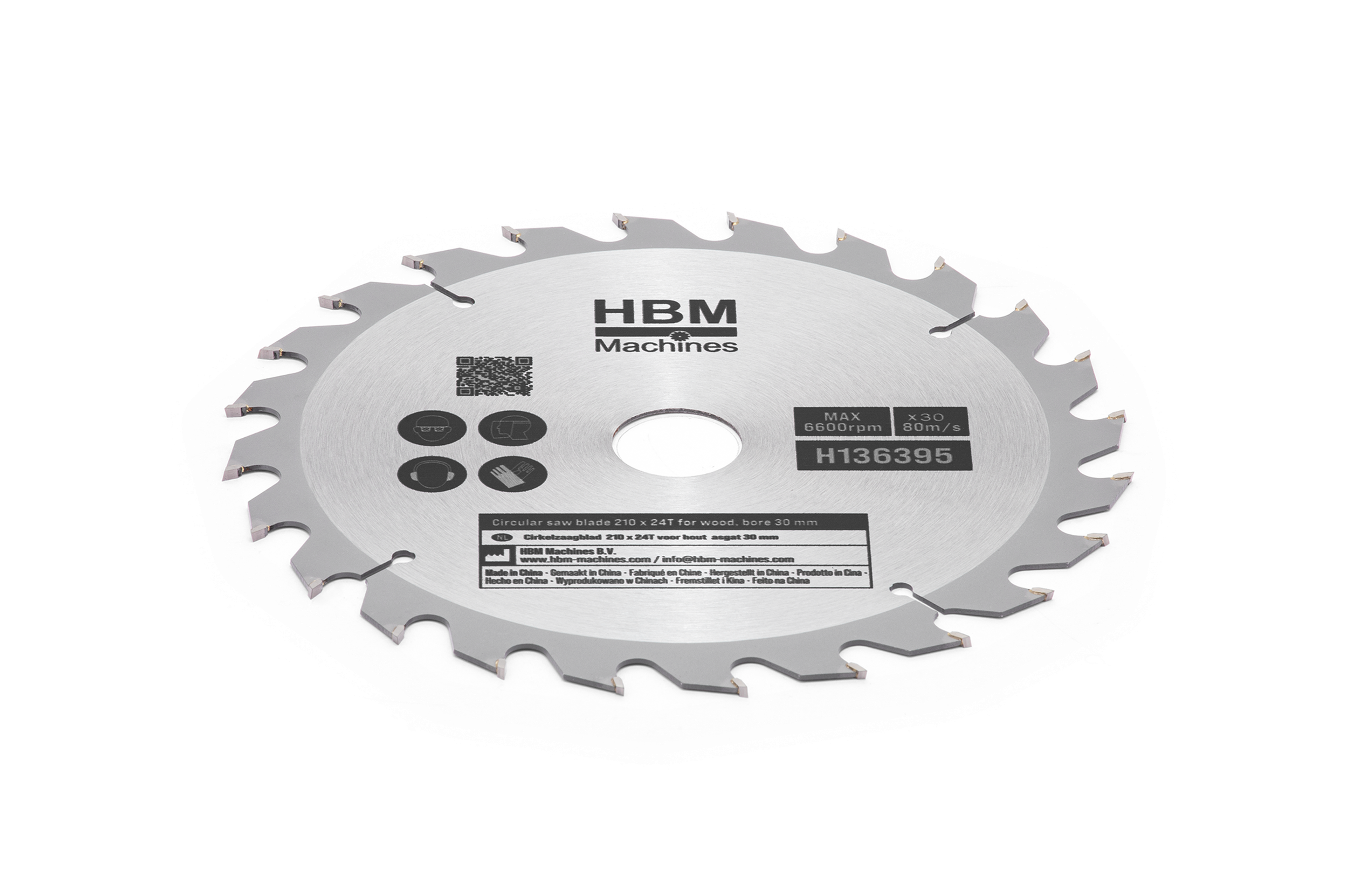 HBM Cirkelzaagbladen voor Hout 210 mm 24 Tanden Image 2