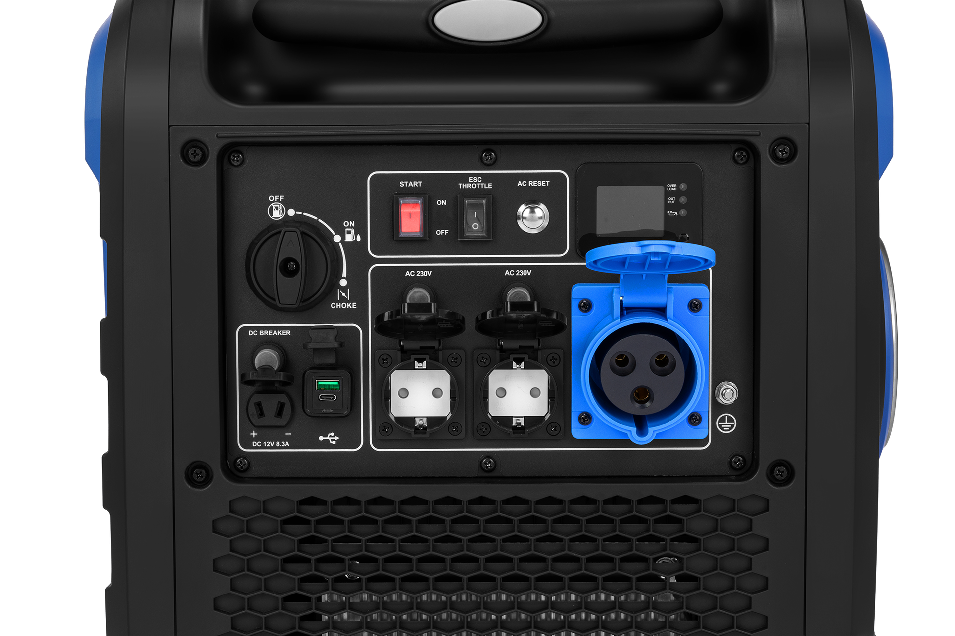 HBM générateur onduleur avec moteur à essence de 327 cm³ 230V 6500W Image 8