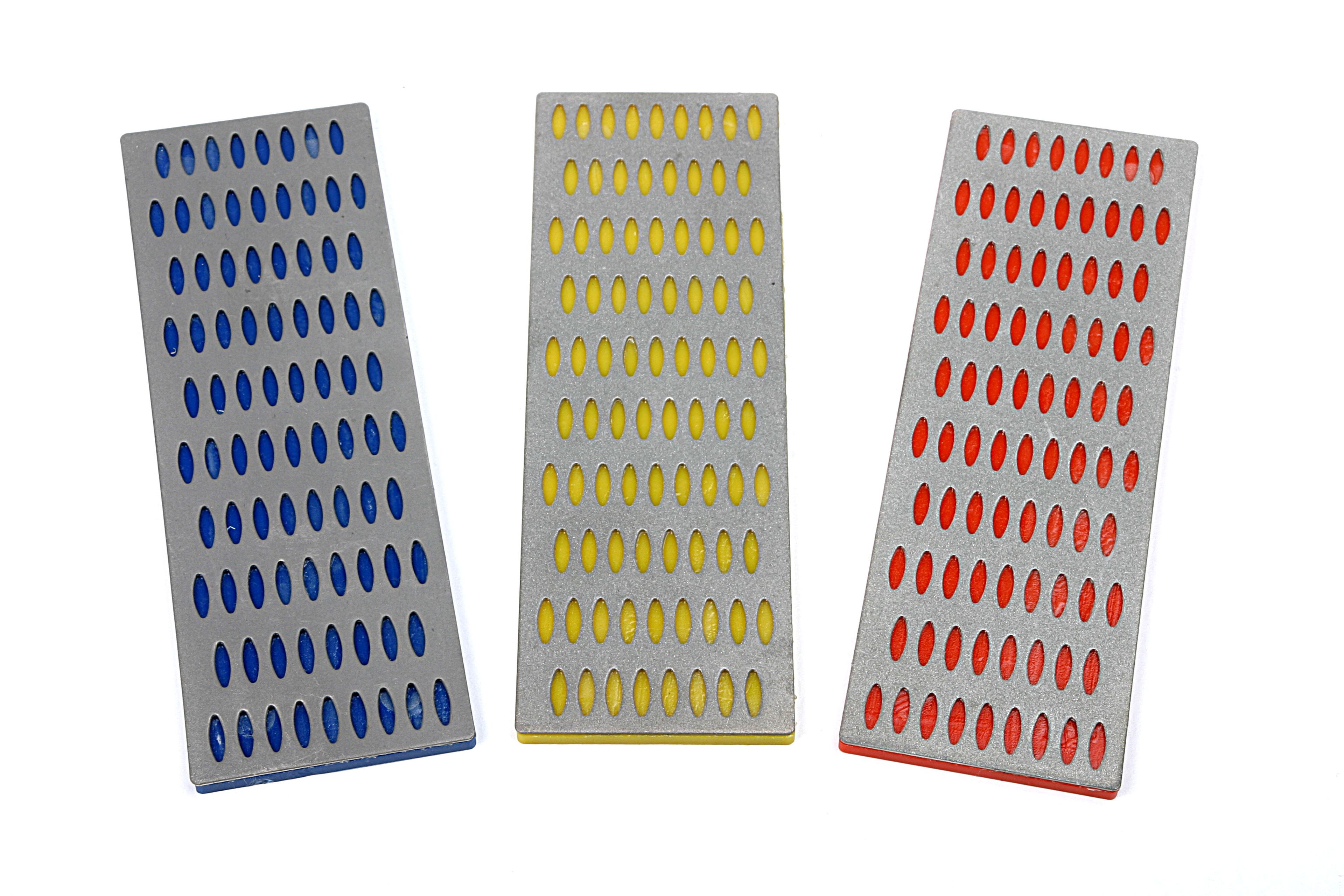 Set di pietre diamantate HBM 3 pezzi 50 x 150 mm