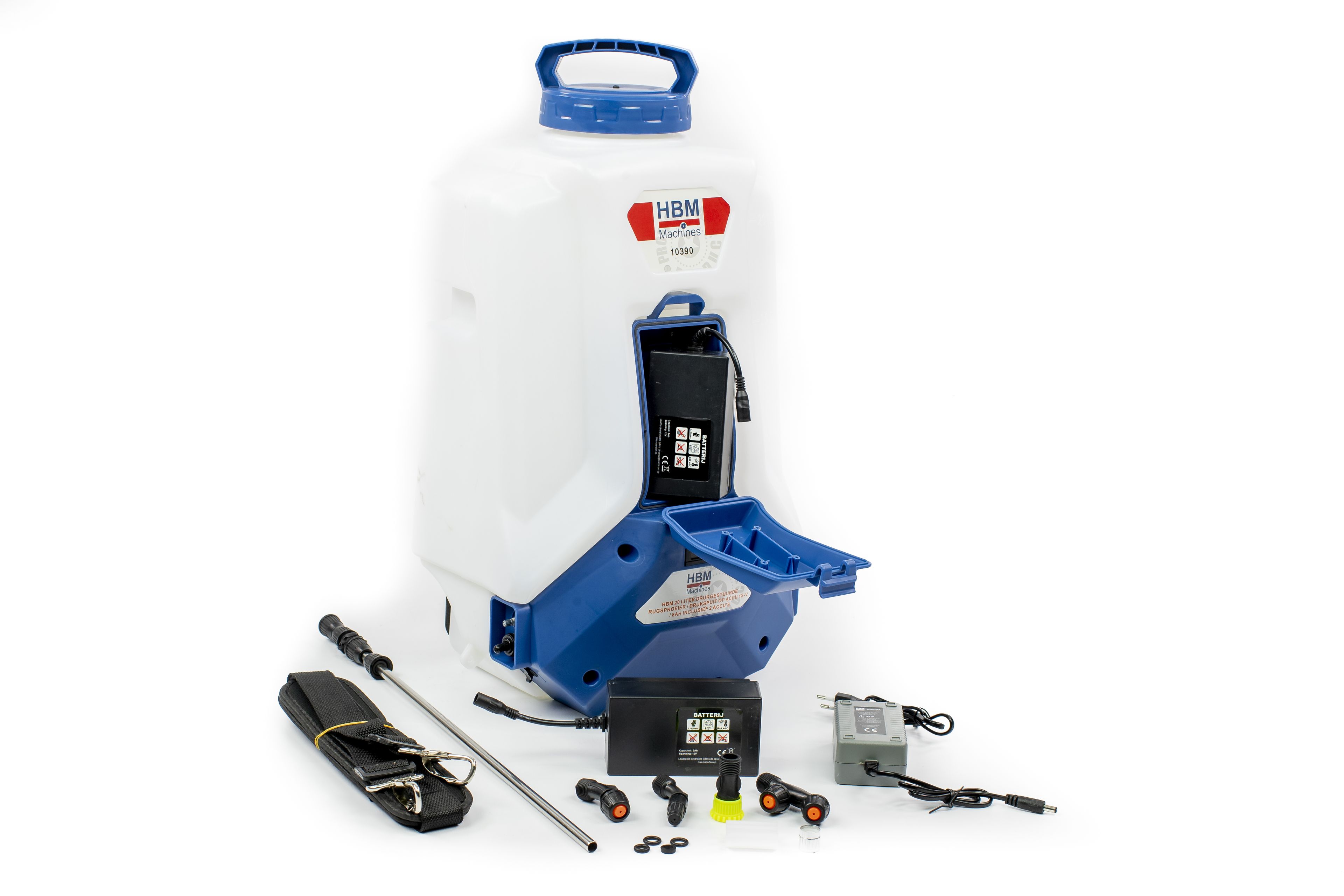 HBM 20 Liter Drukgestuurde Rugsproeier / Drukspuit op Accu 12-V / 8Ah inclusief 2 Accu's Image 4