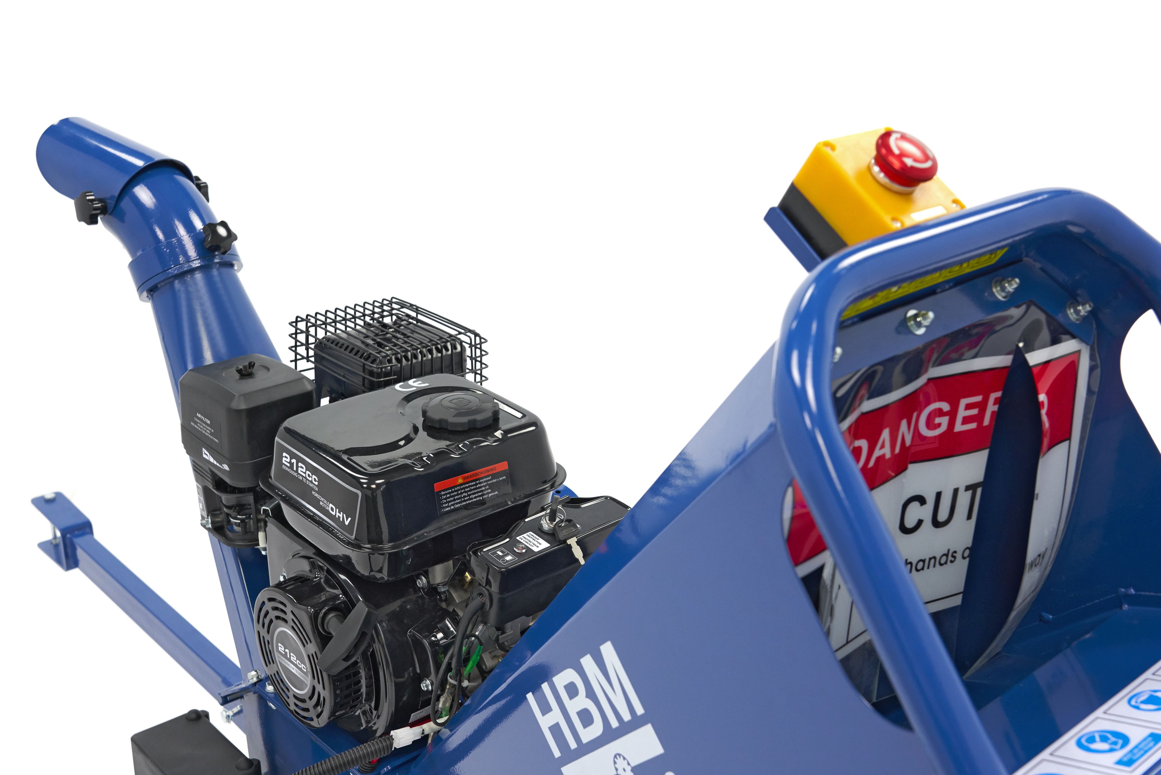 HBM Benzine hakselaar - houtversnipperaar 4 Takt 7 PK - 212 cc Image 9